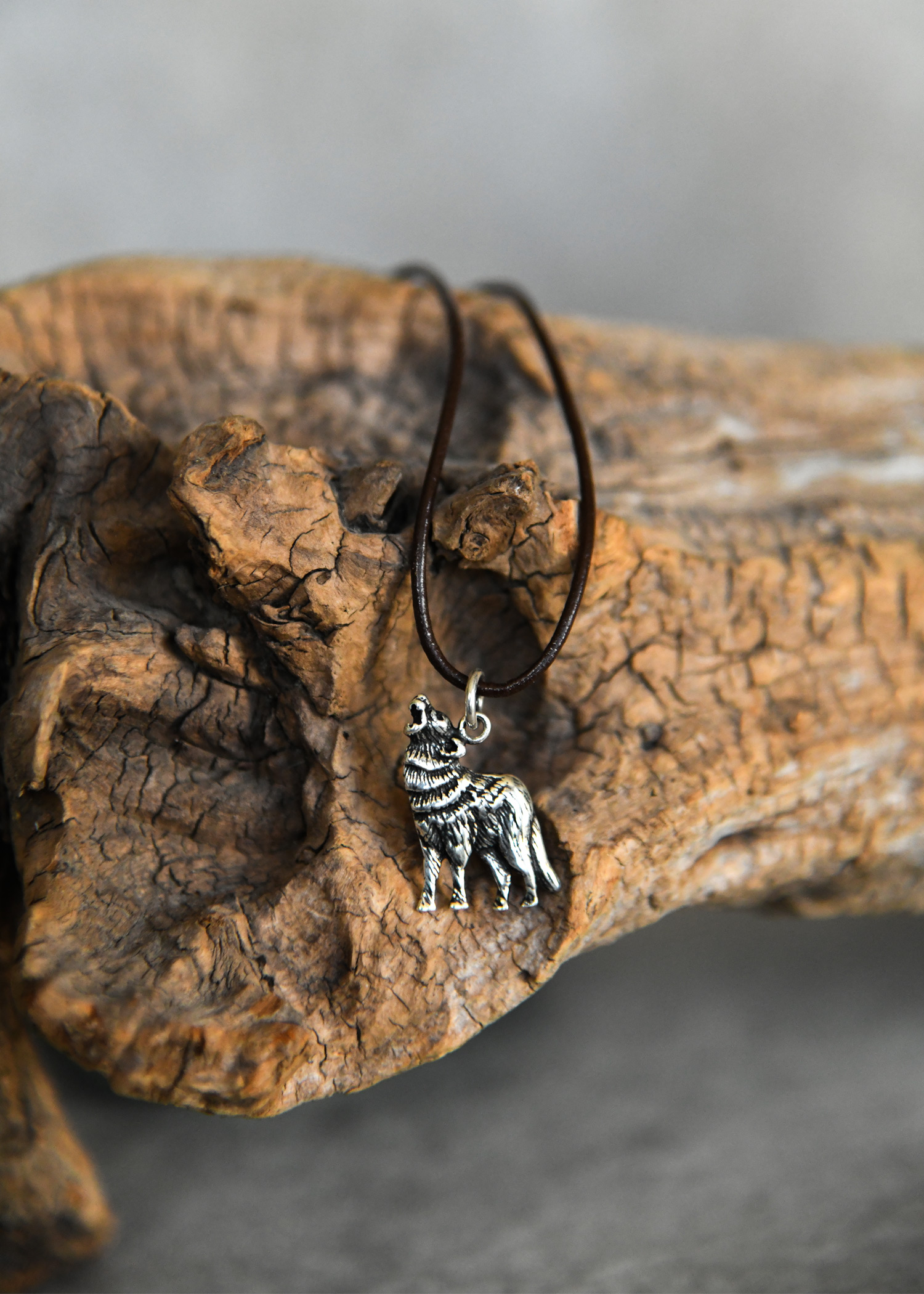 Silver Pendant - Wolf