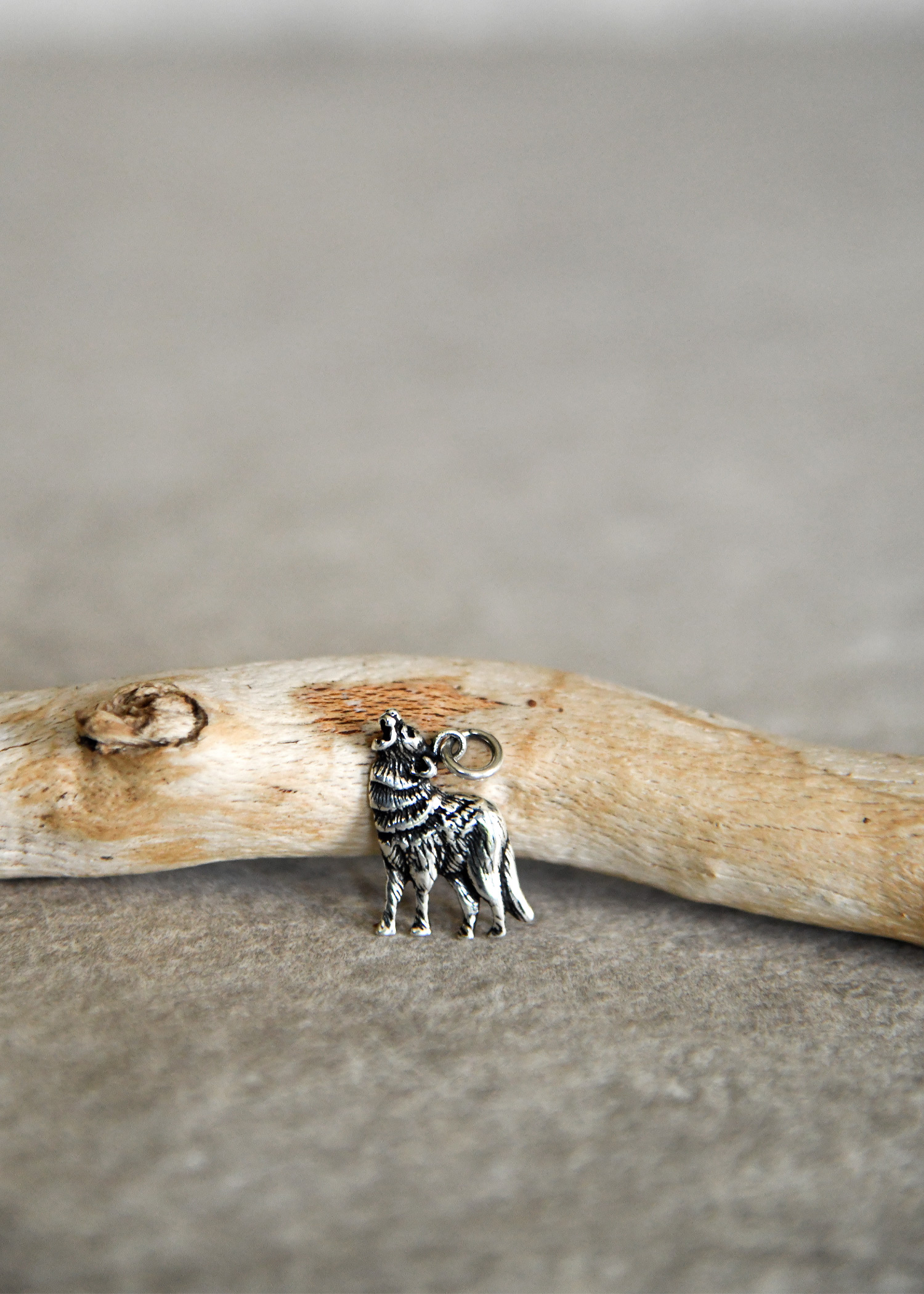 Silver Pendant - Wolf