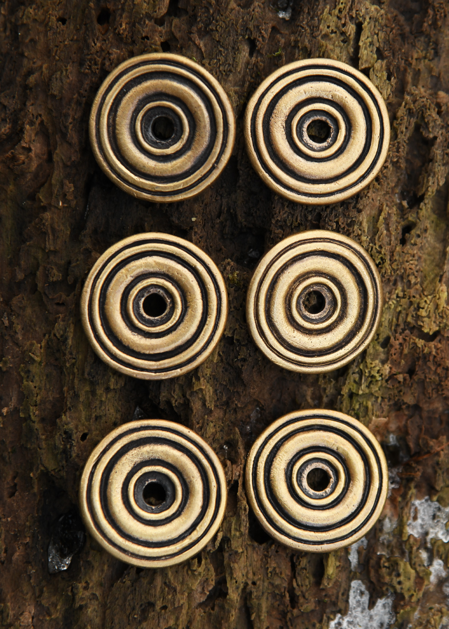 Small Brass Disc, Fitting for DIY Projects (Set of 6)