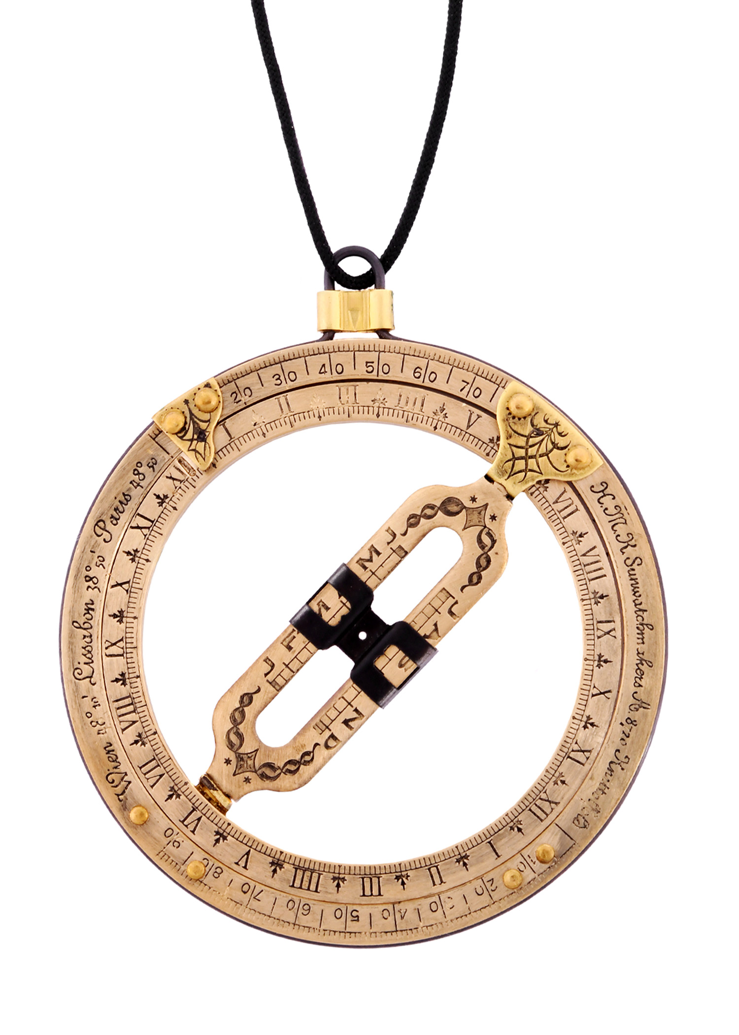 Pocket Sundial, brass