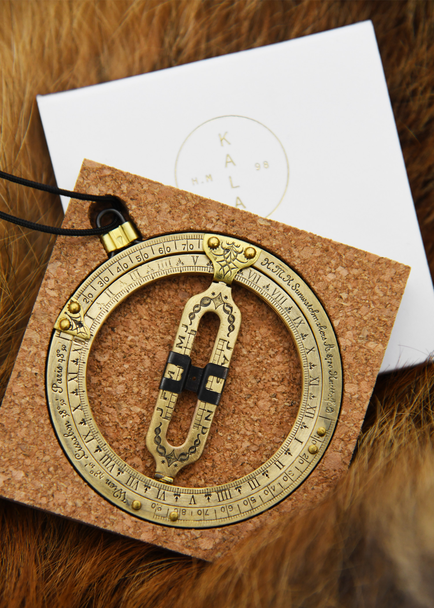 Pocket Sundial, brass