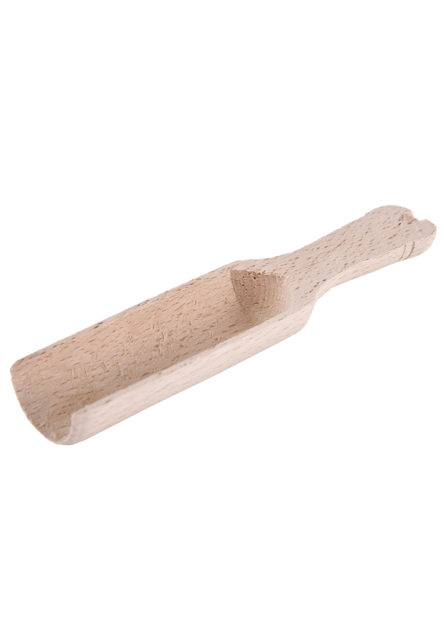 Wooden Scoop, Beechwood, Flat Handle, approx. 15 x 3.5 cm