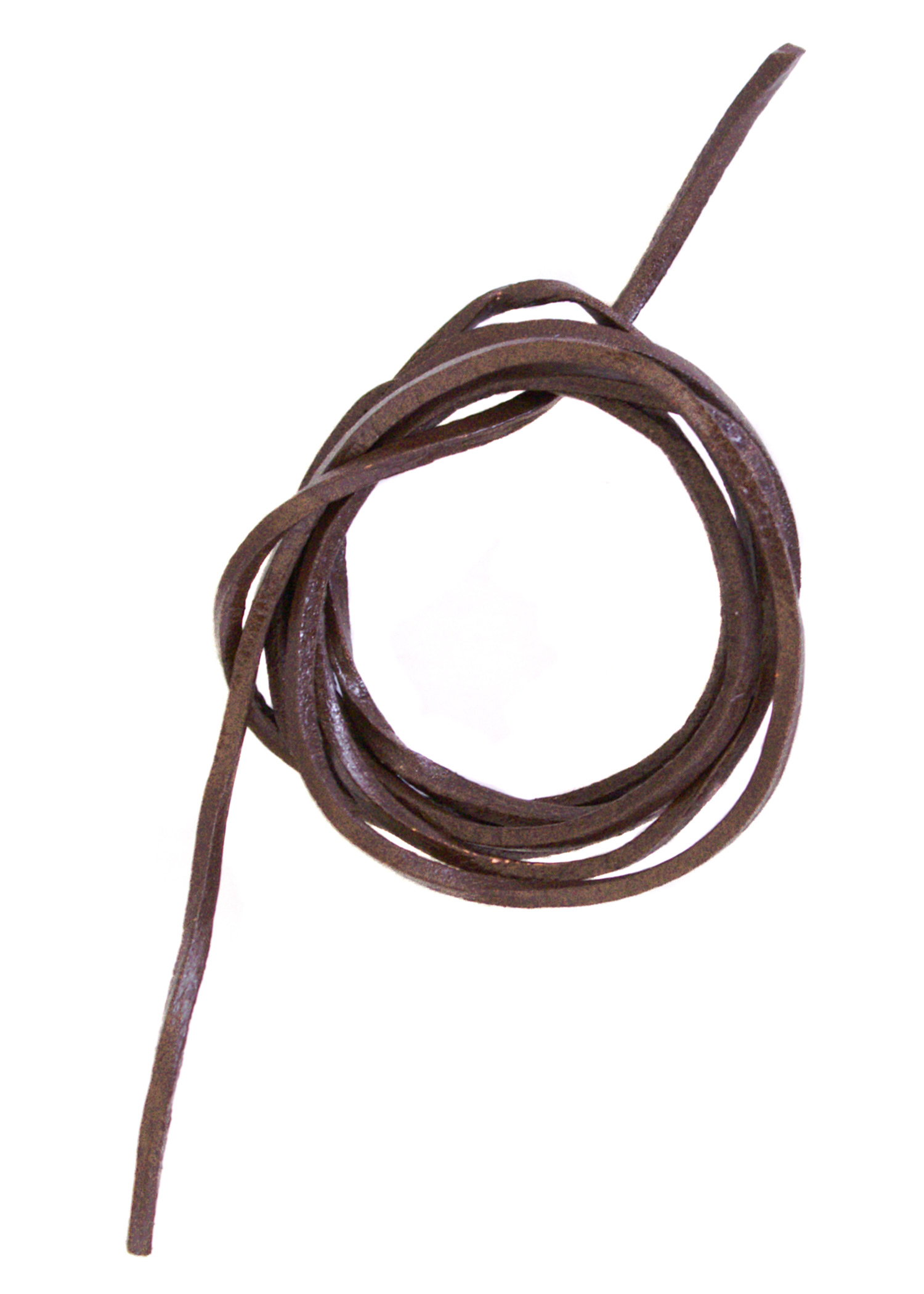 Leather String, square, brown, 100 cm