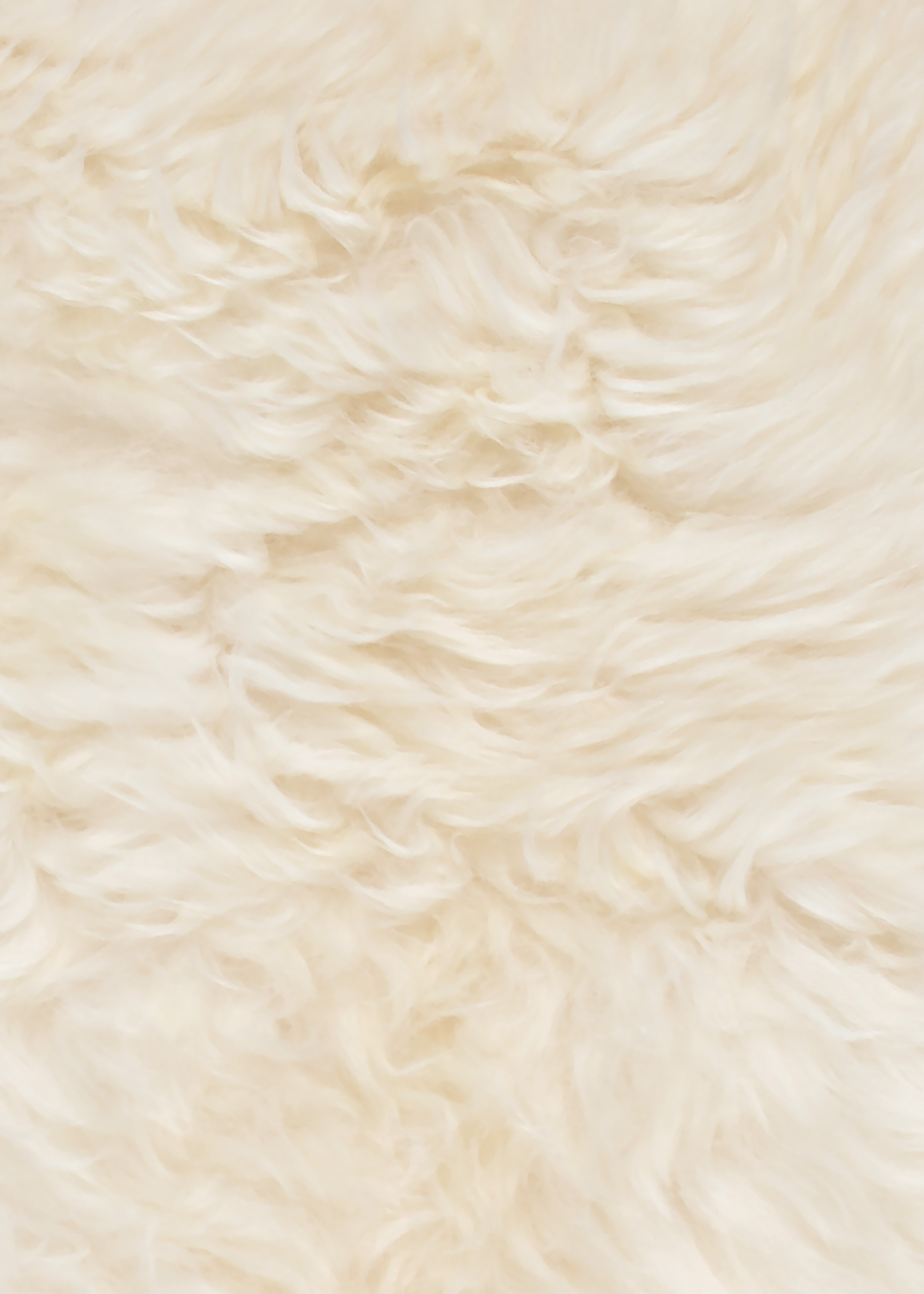 Lambskin, off-white, approx. 80 cm