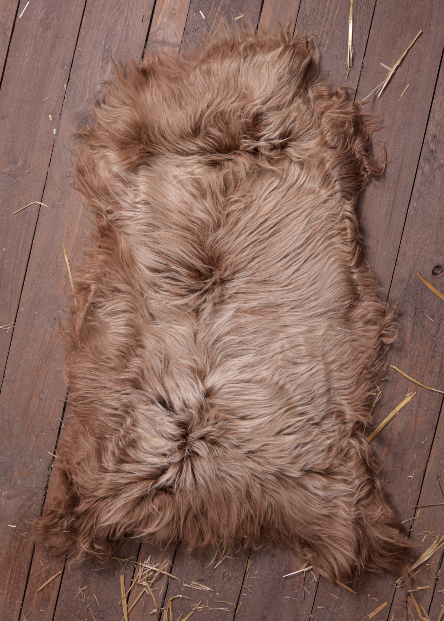 Nordic Sheepskin, brown-coloured, approx. 110 cm