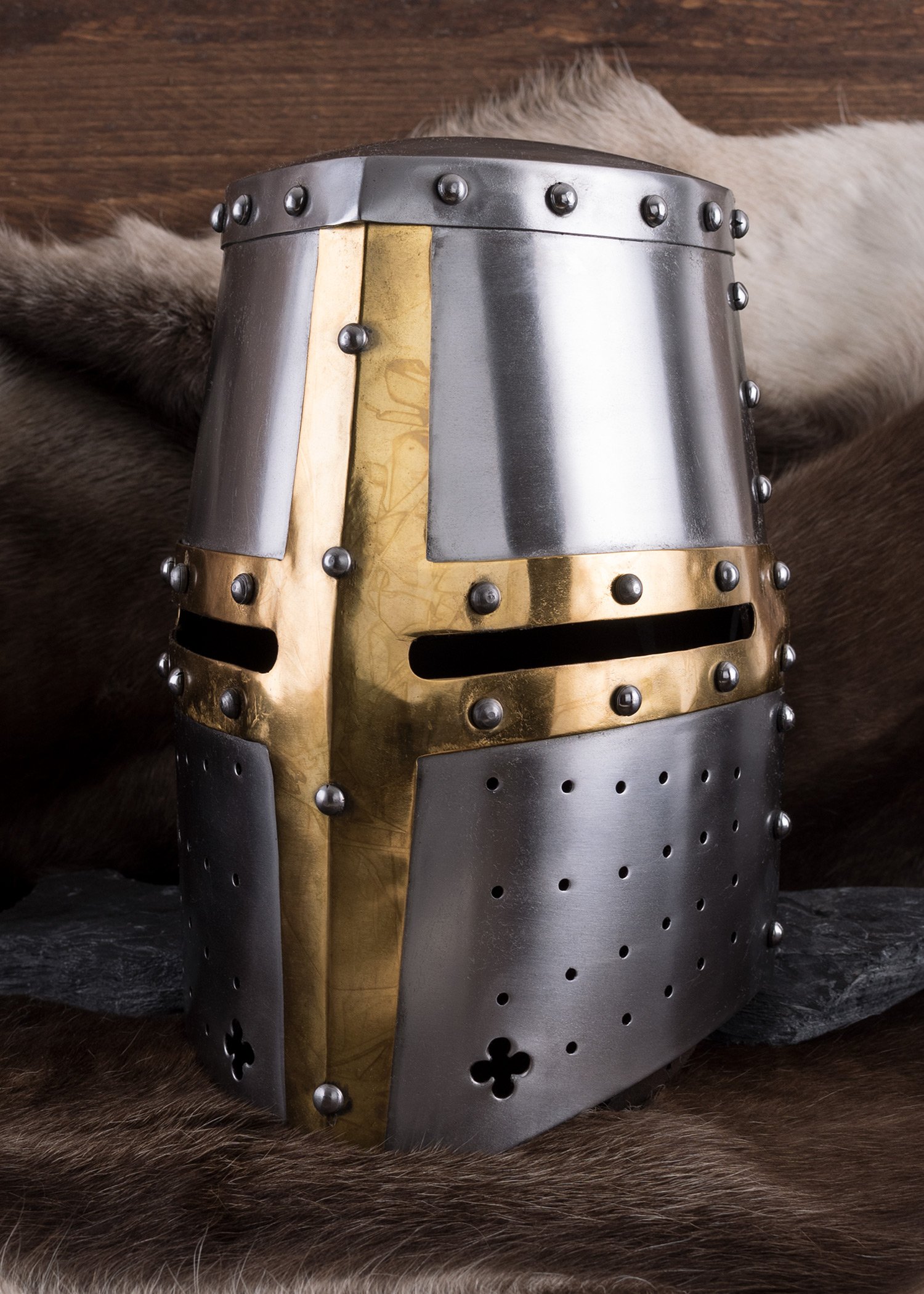 Great Helm, 14th C., 1.6 mm Steel