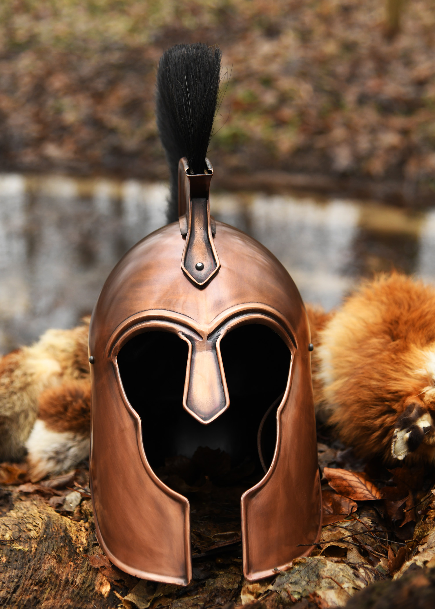 Trojan War Helmet with Crest