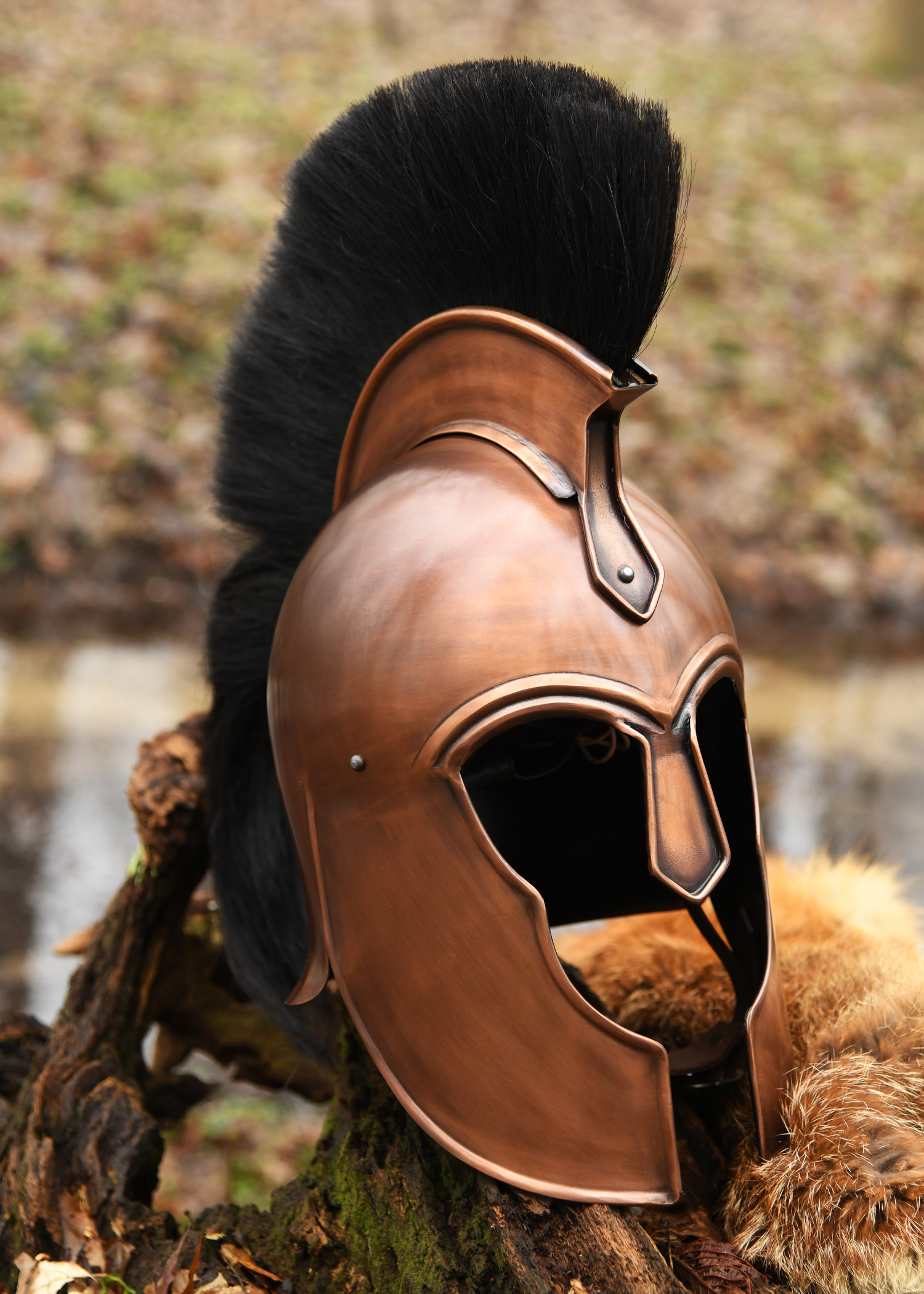 Trojan War Helmet with Crest