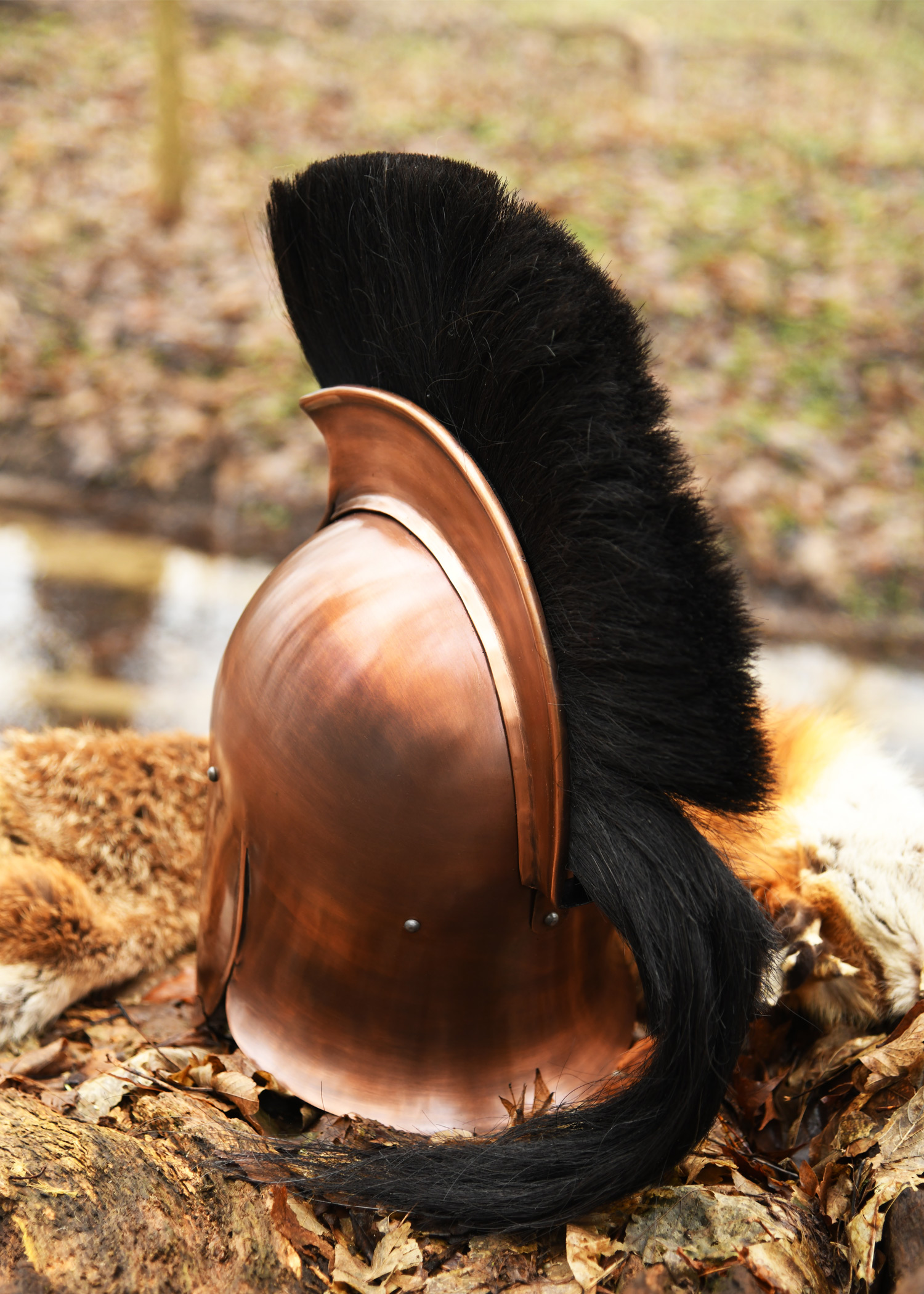 Trojan War Helmet with Crest