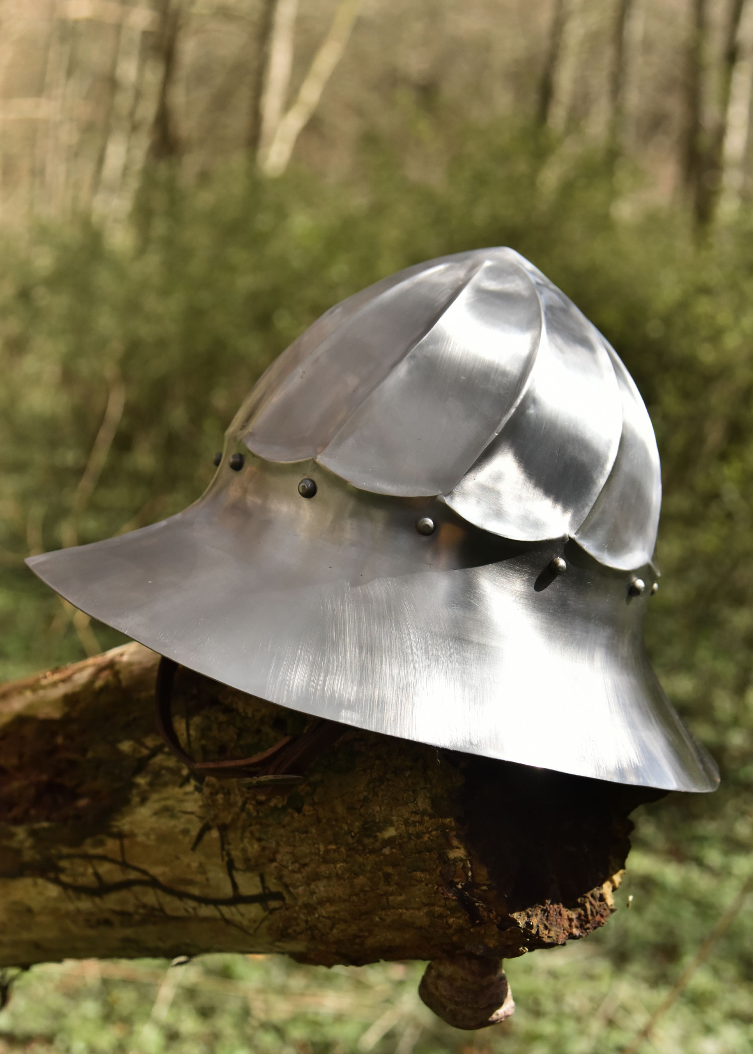 Burgundian Kettle Hat, 15th C., 1.6 mm Steel