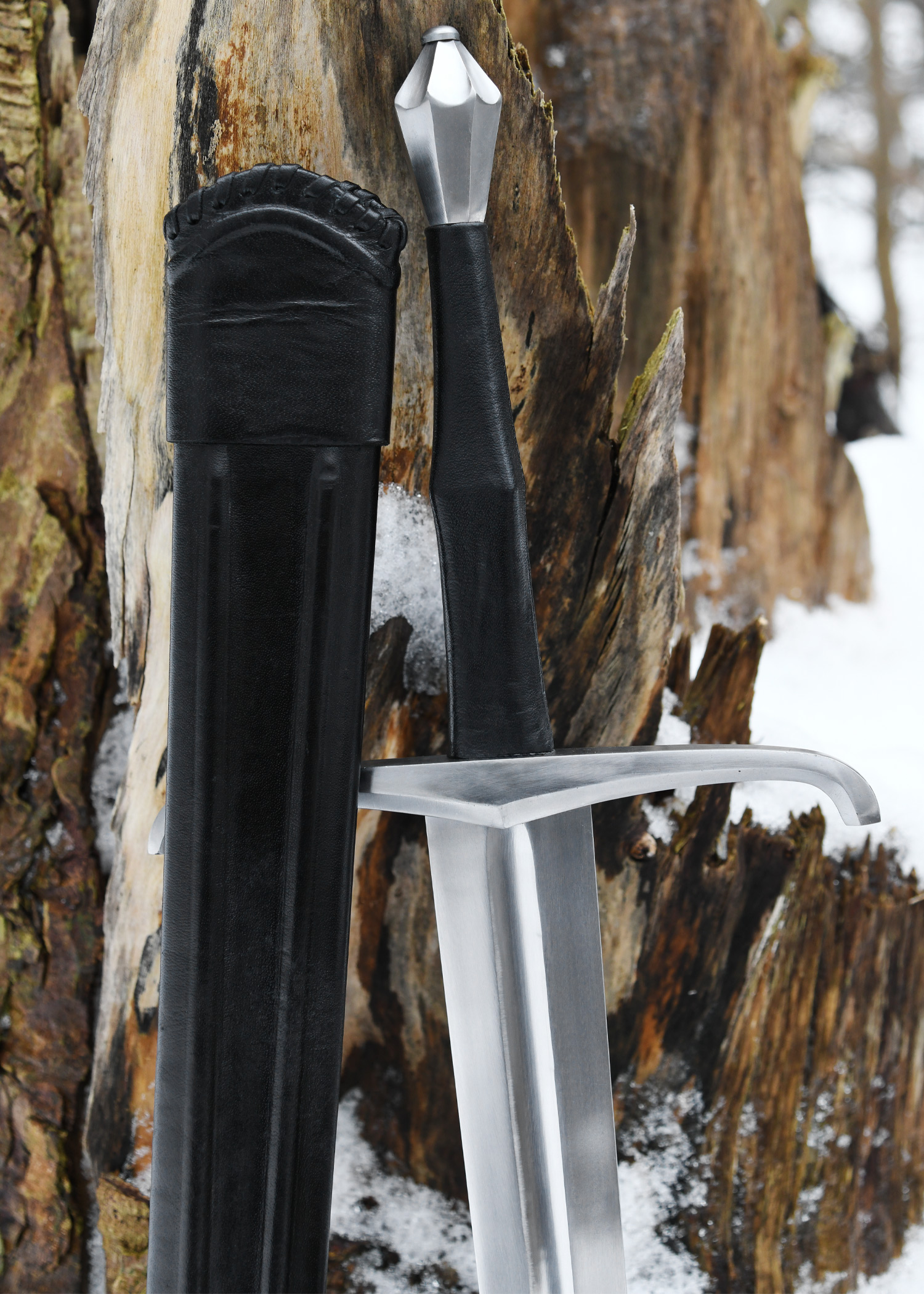 Italian One-Hand-and-a-Half Sword w. scabbard, practical blunt, SK-B