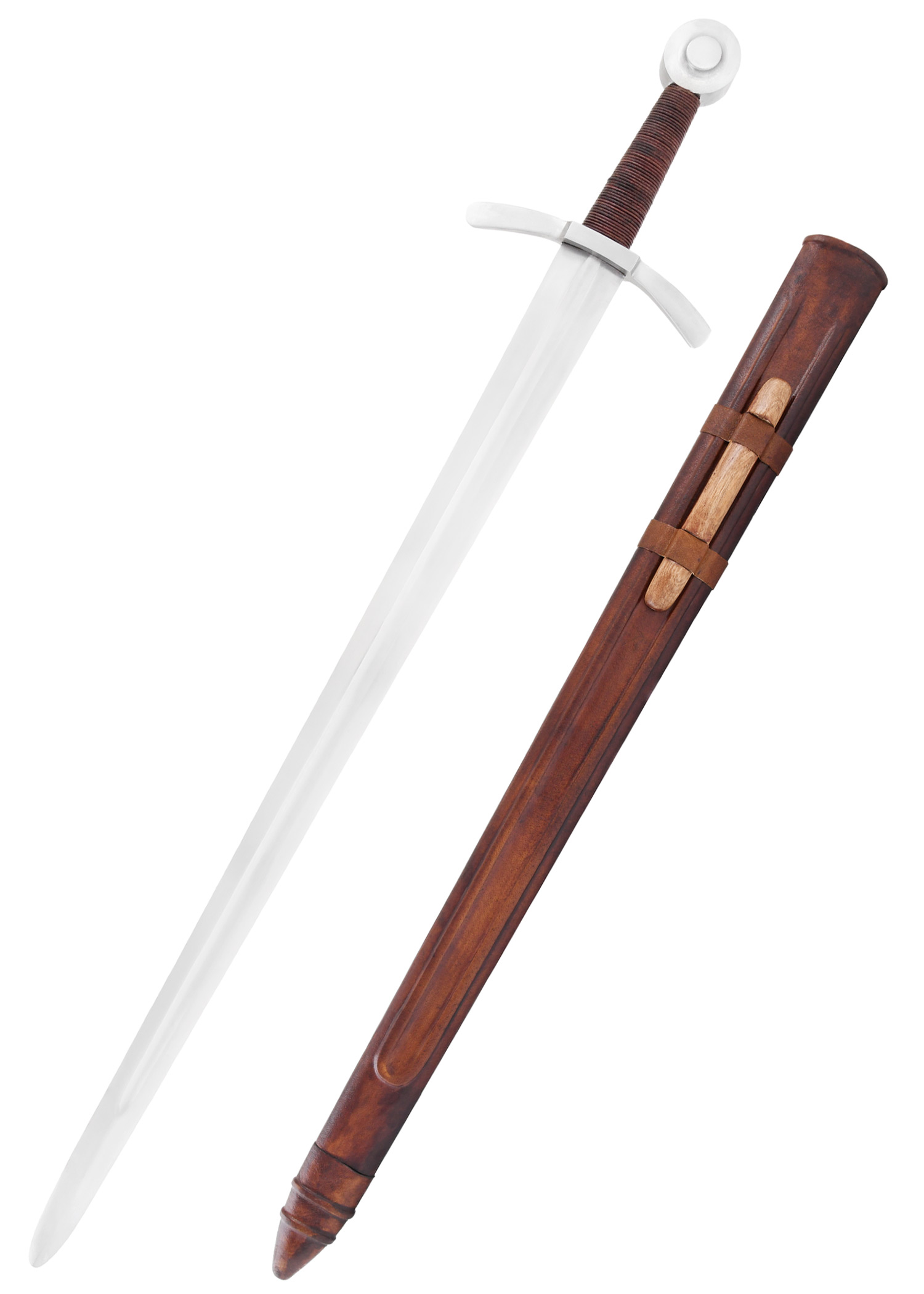 Crusader Sword with scabbard, practical blunt, SK-B