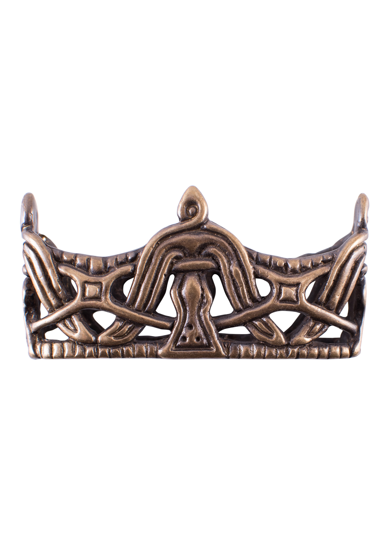 Locket for Viking Sword Scabbard, Antiqued Brass