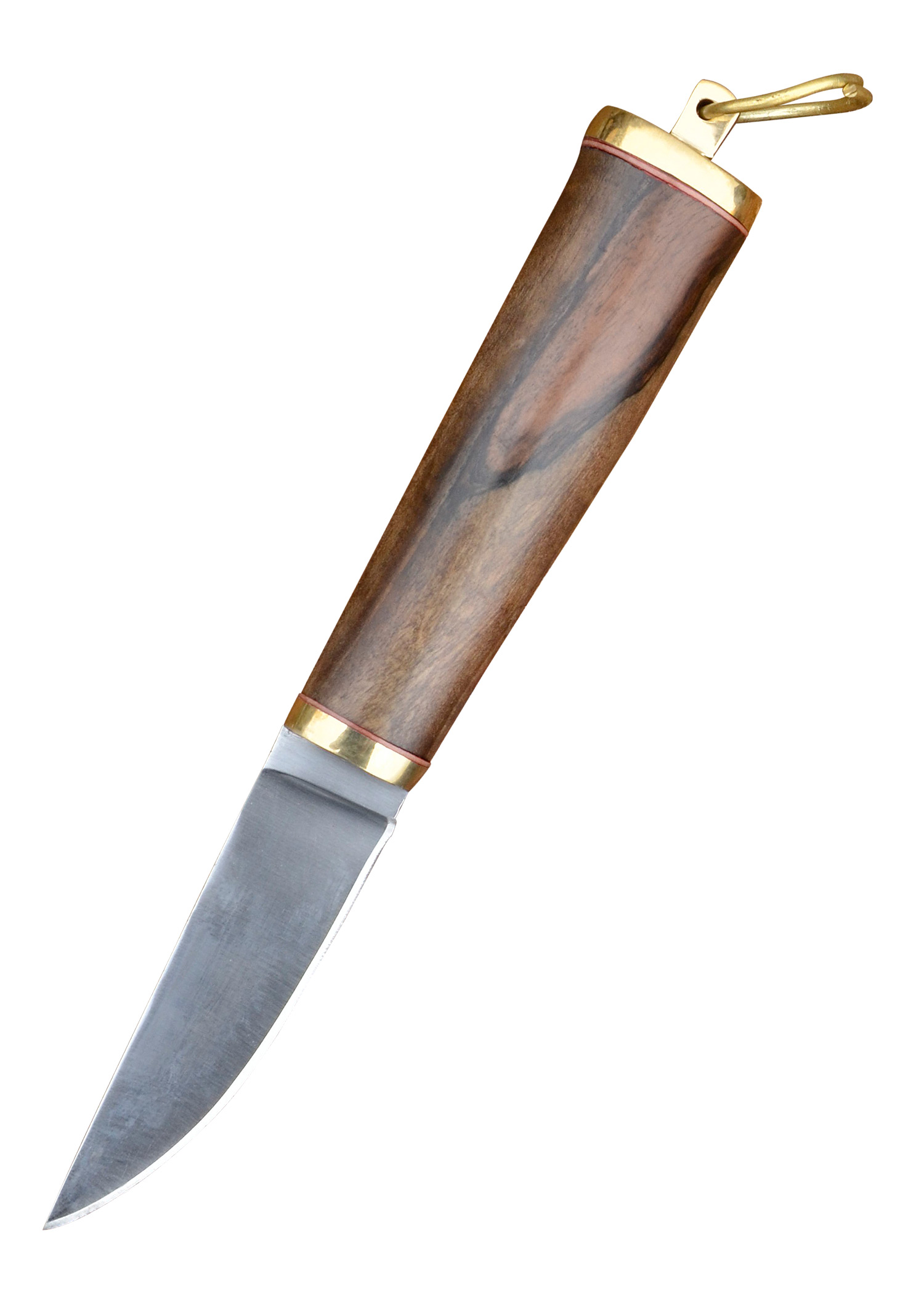 Viking Knife with Walnut Grip & Leather Sheath