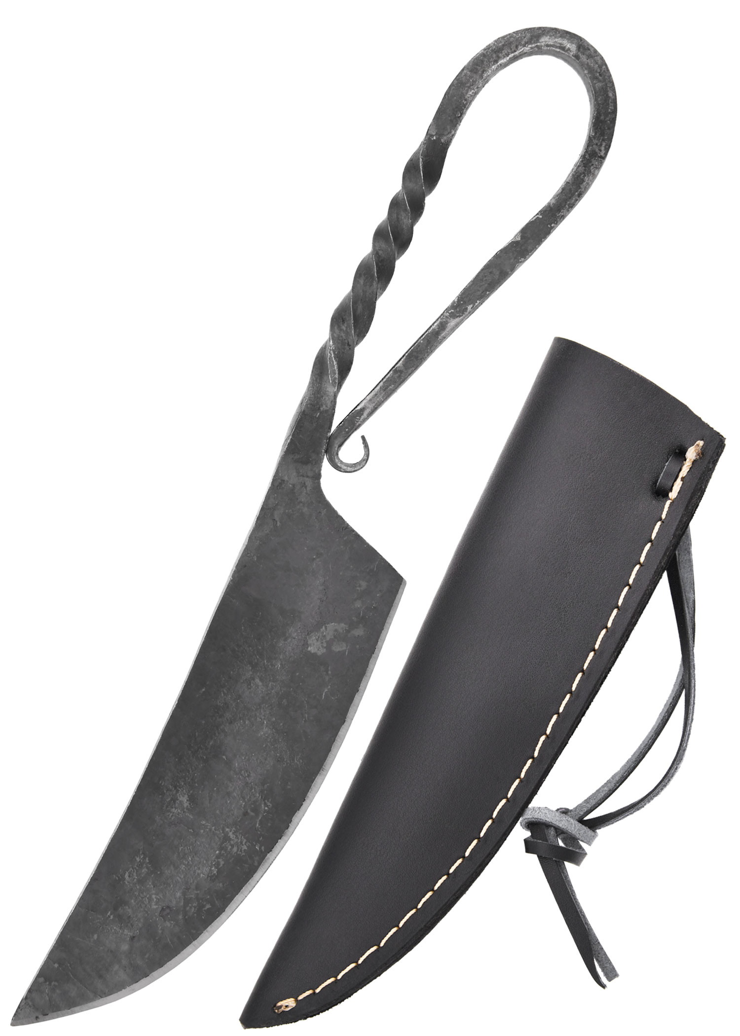 Hand-Forged Medieval Utility Knife, approx. 21 cm