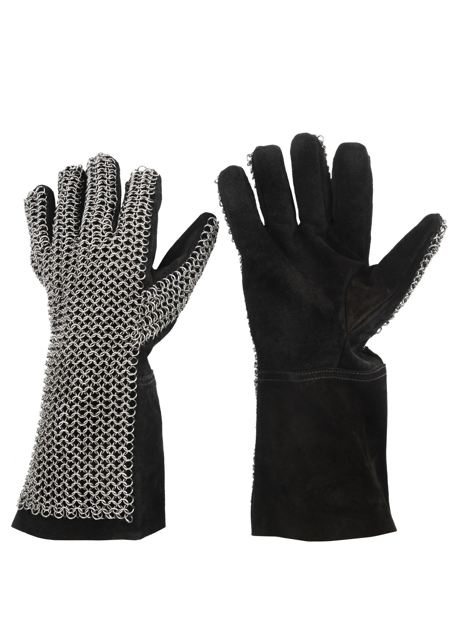 chainmail fingergloves, 6mm ID, natural