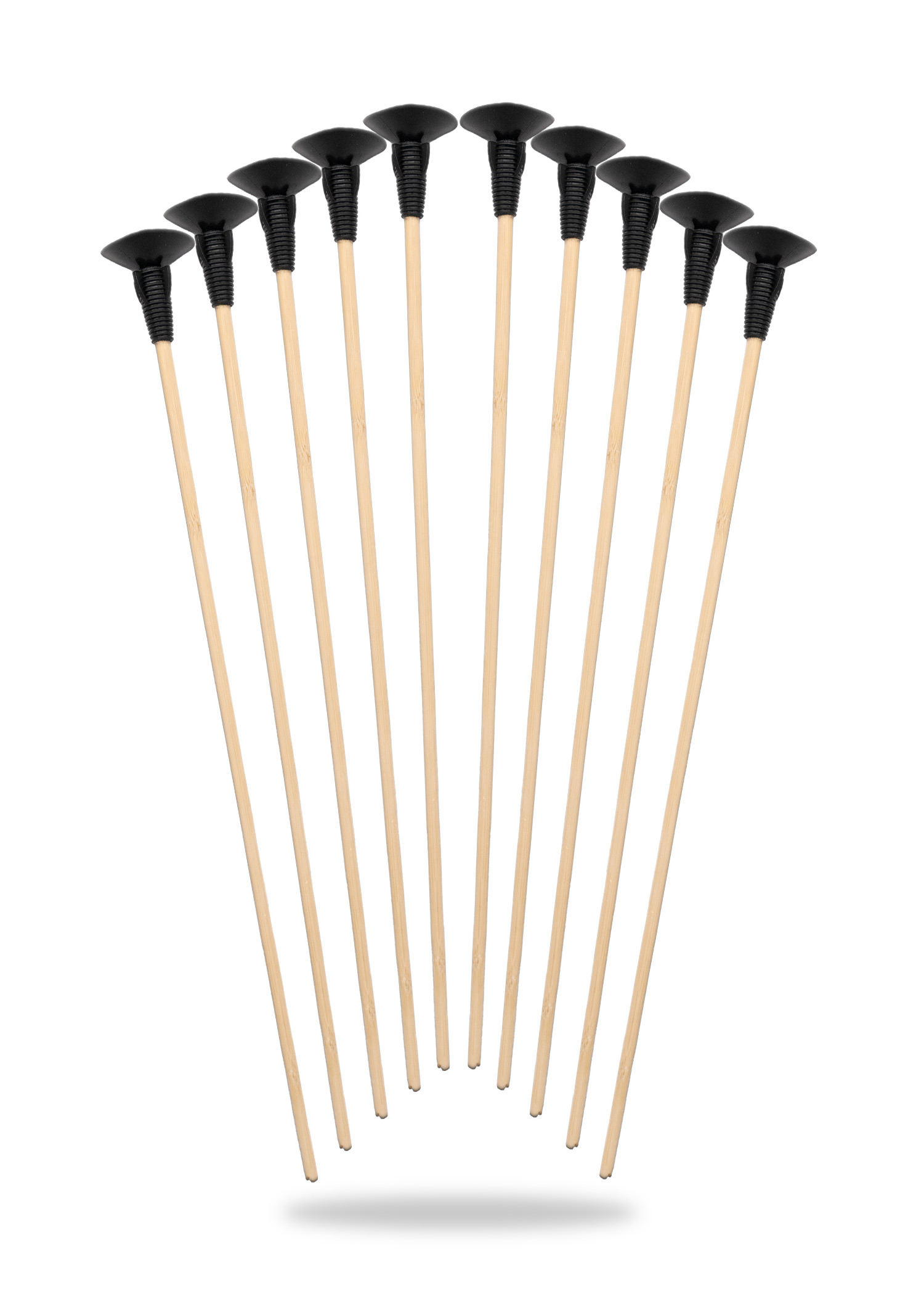 Wooden arrow set, 10 pieces with suction cup, arrow length 42 cm
