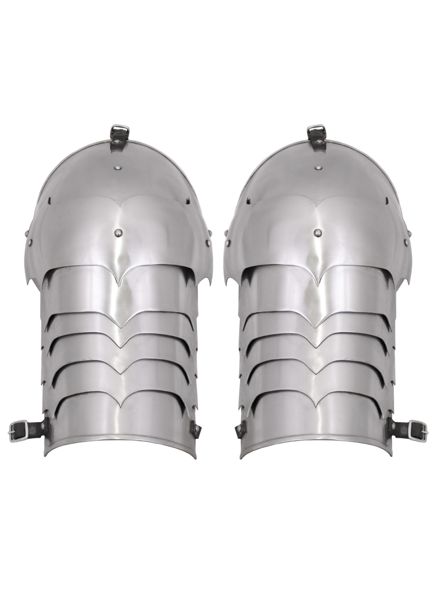 Steel shoulder plates, 16mm, pair