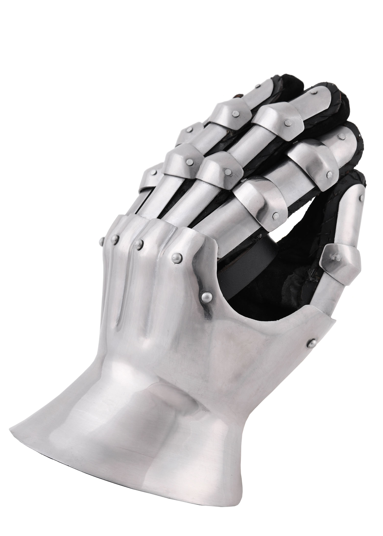 Medieval Hourglass Gauntlets, 14th C., 1.6 mm Steel