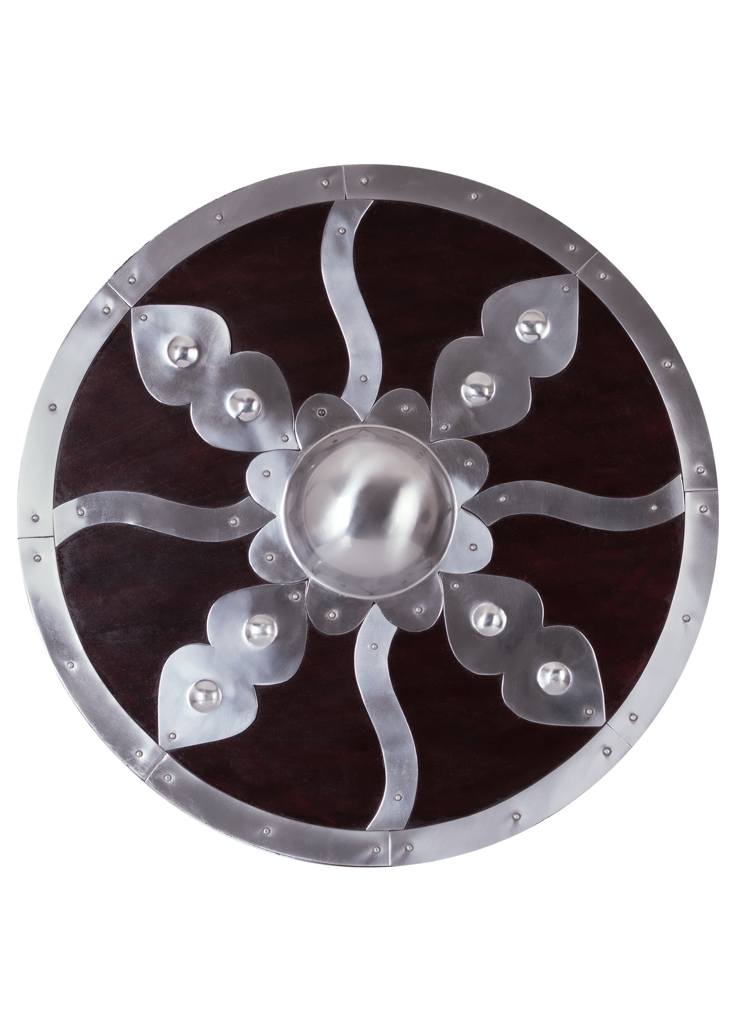 Round Shield with Steel Fittings