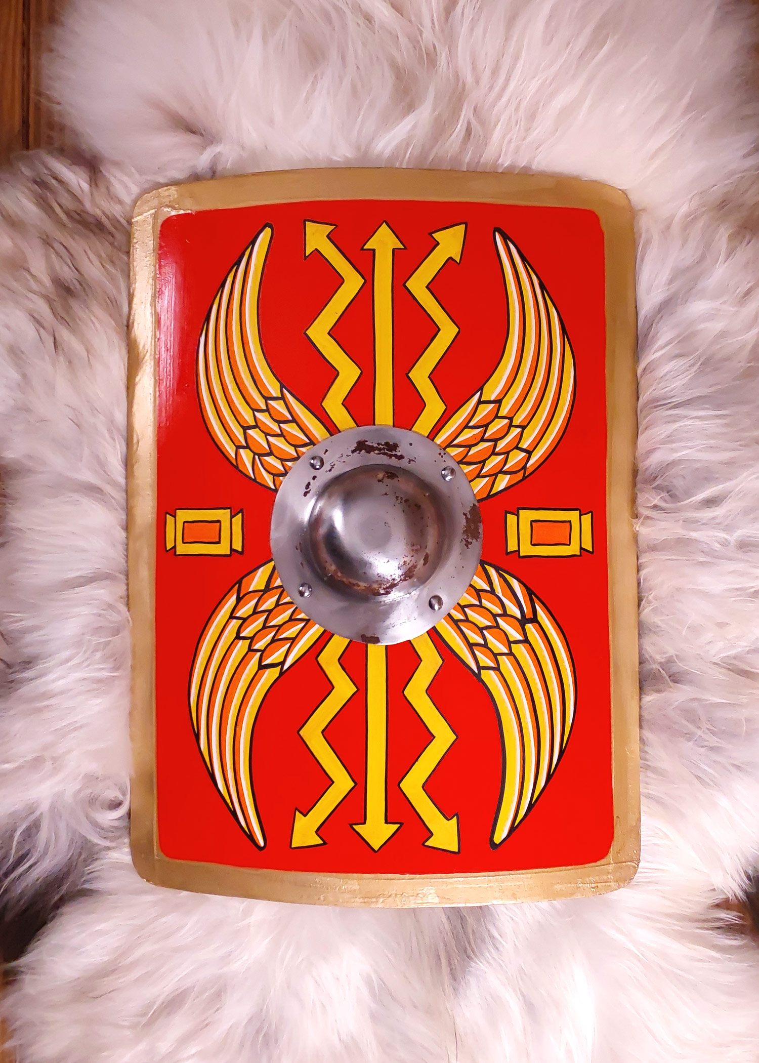 Scutum Junior, Child's Roman Shield, Wood, with minor flaws