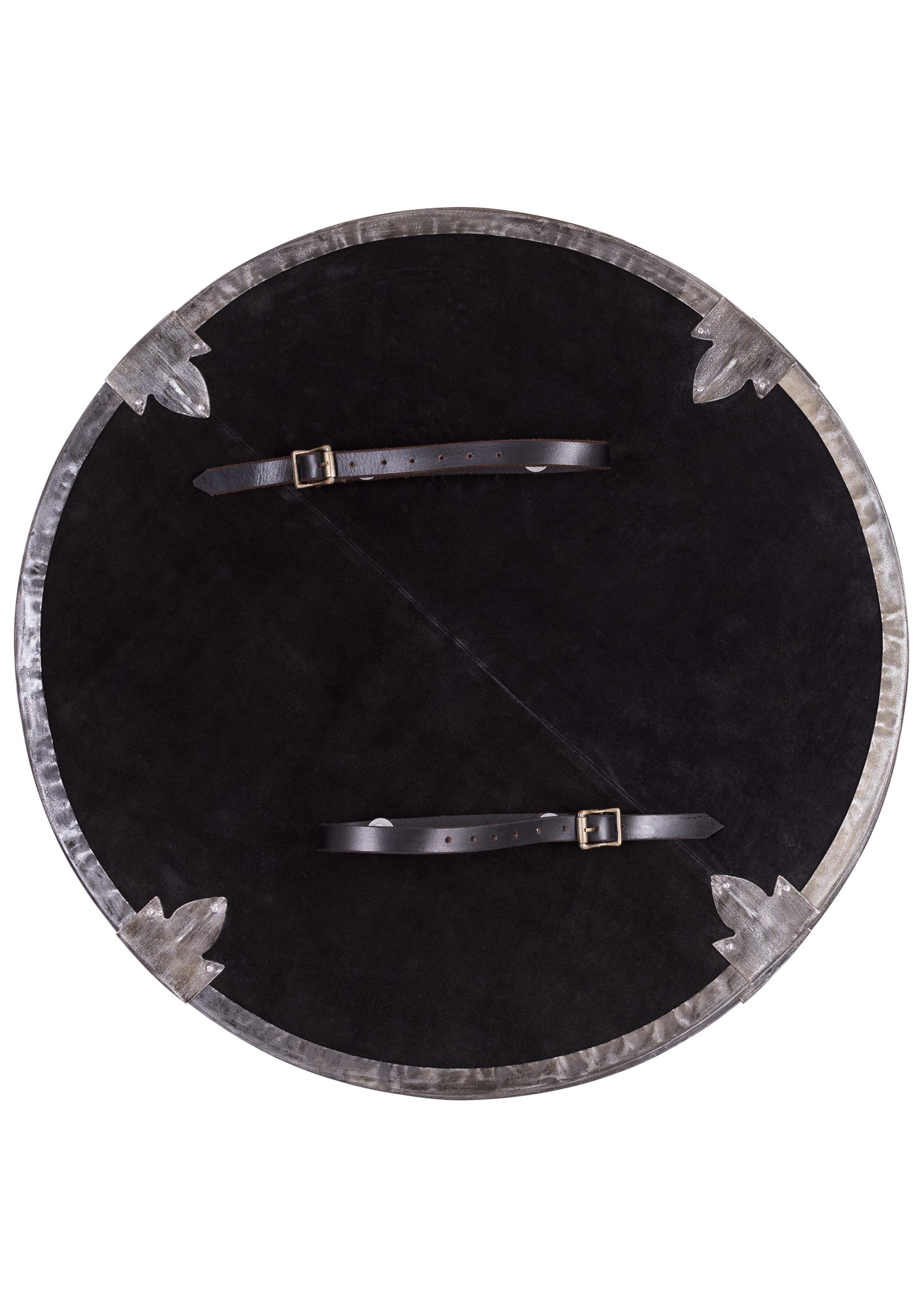 Wooden Round Shield with Steel Fittings