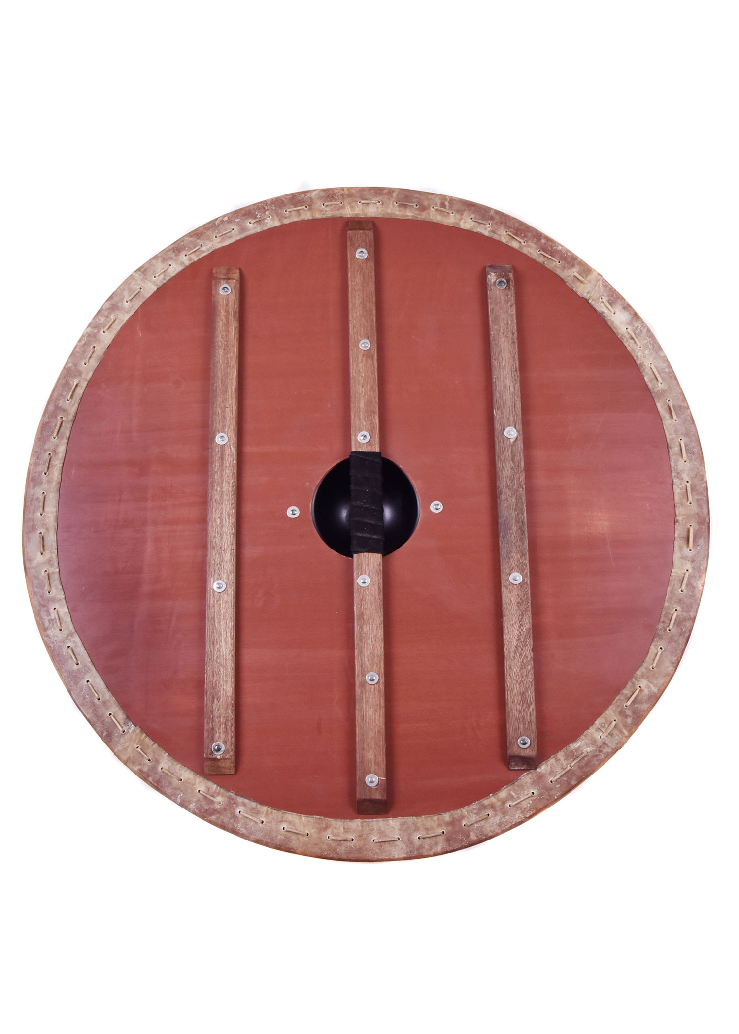 Viking Shield 'Huginn & Muninn' with Rawhide Edging, 80 cm (individual packing)