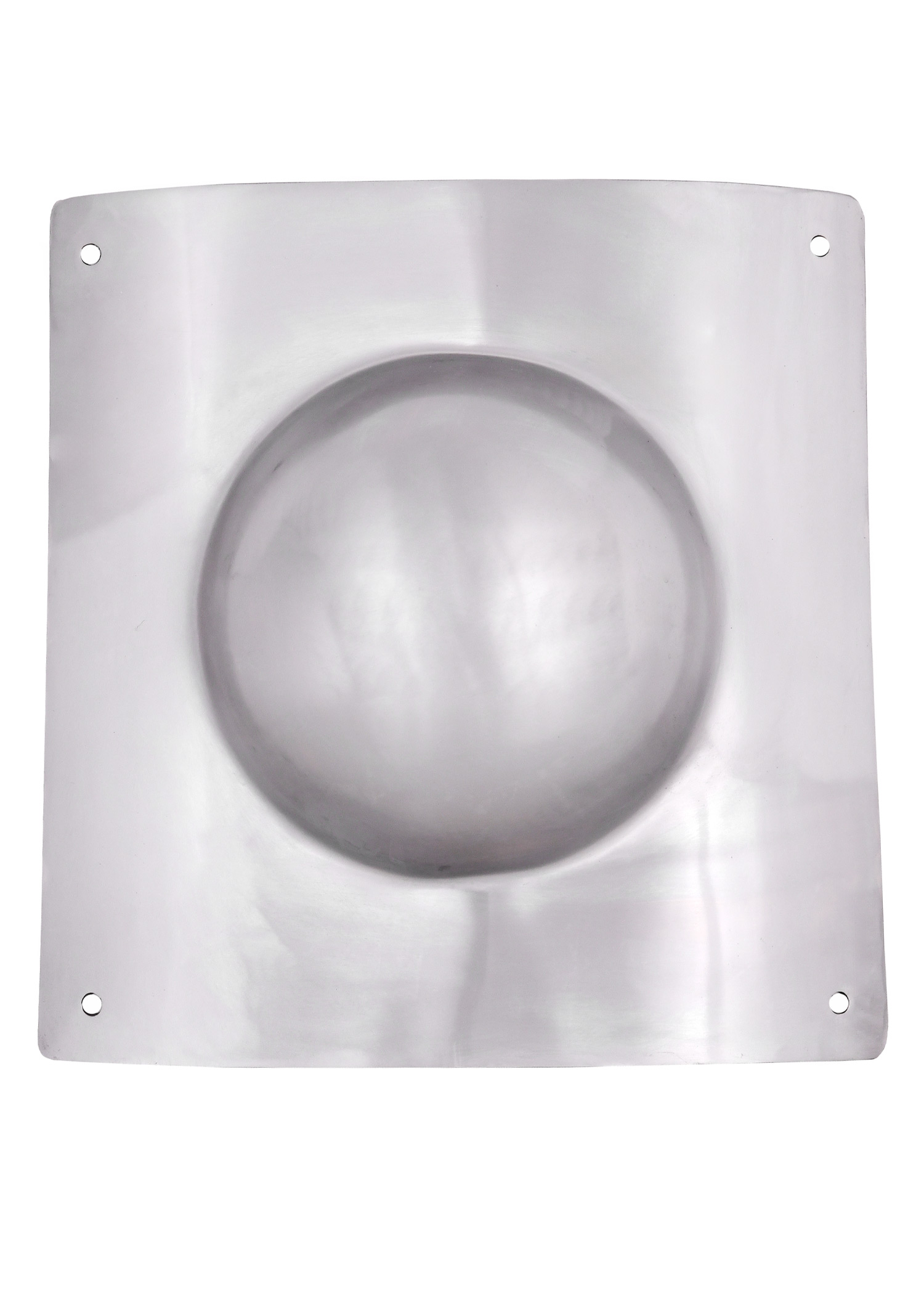 Square Shield Boss, Umbo, 1.6 mm Steel, curved