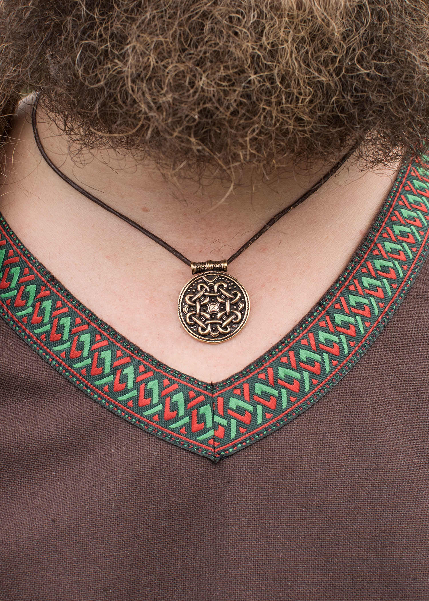Viking tunic, brown cotton