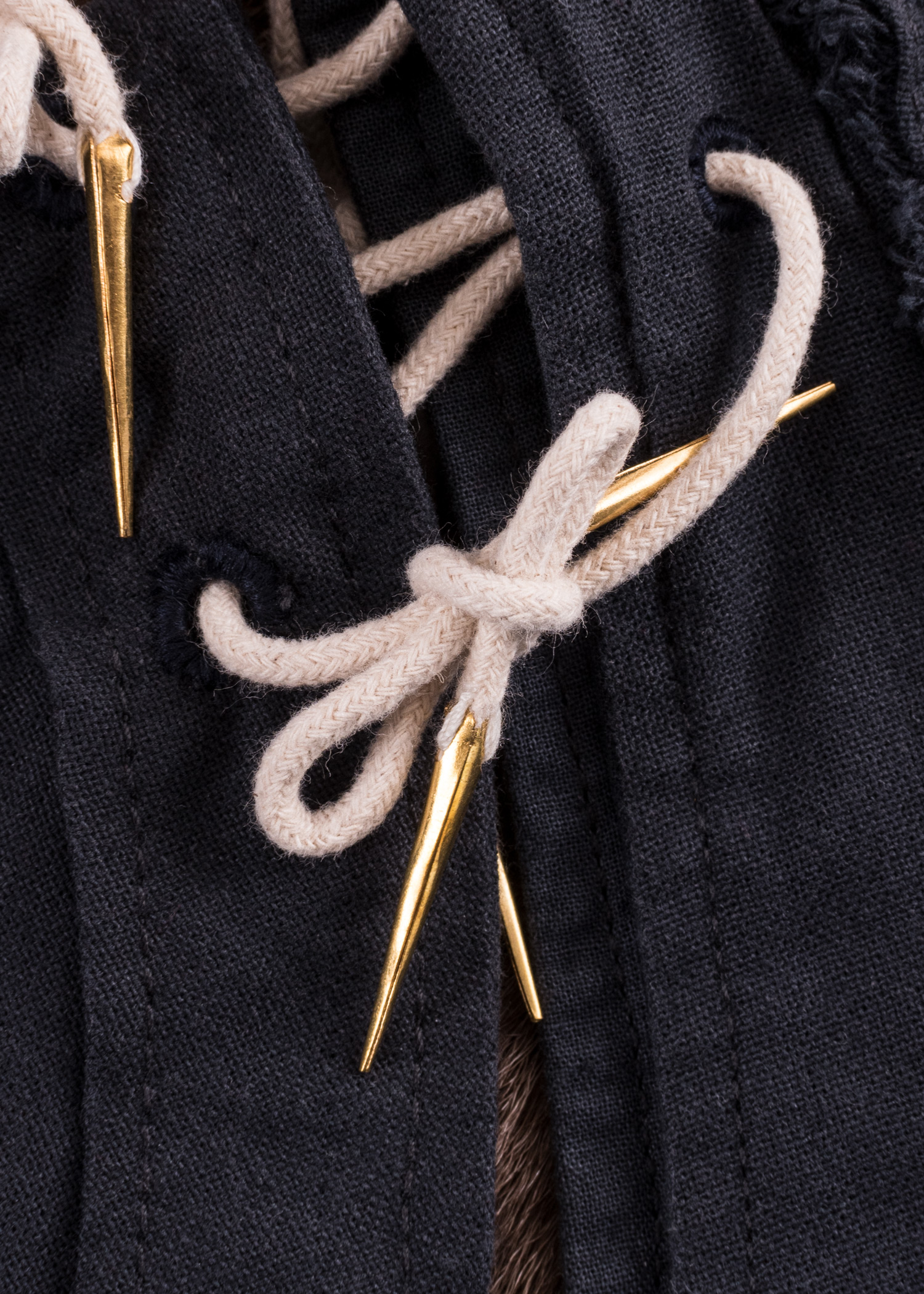 Brass String Ends, Straight Edge, Pack of 10