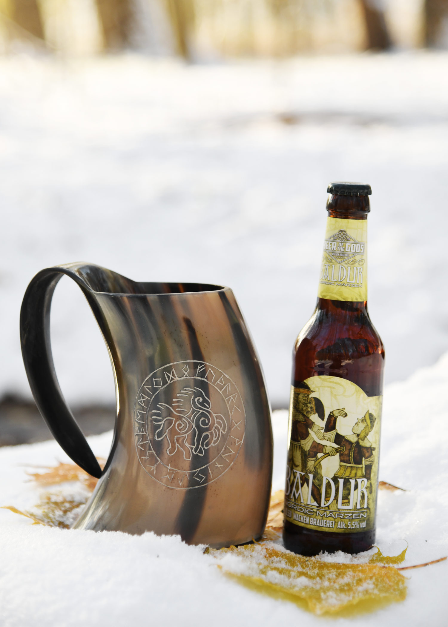 Horn Beer Mug / Tankard - Sleipnir