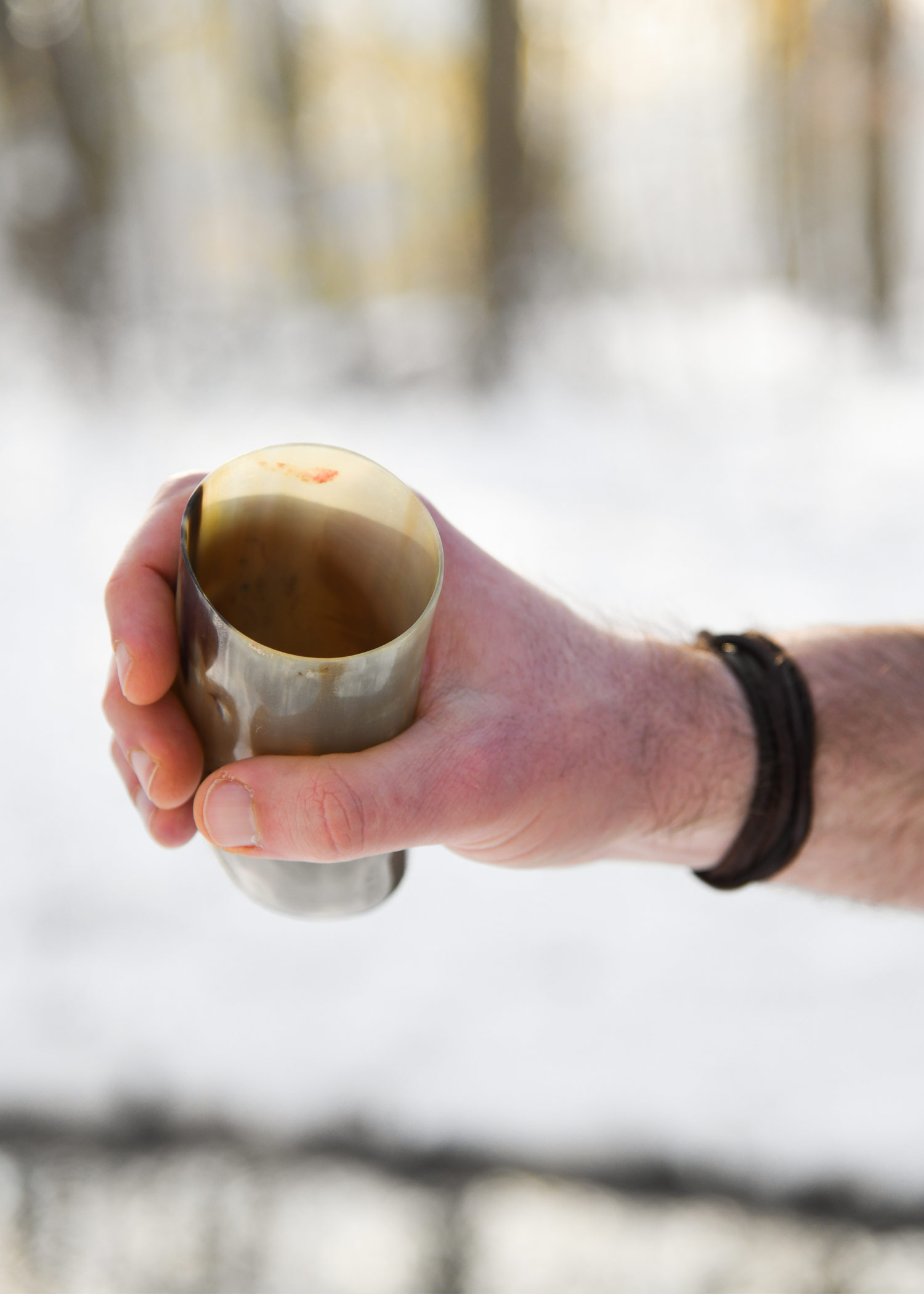 Horn Drinking Cup without Handle (approx. 200 ml)
