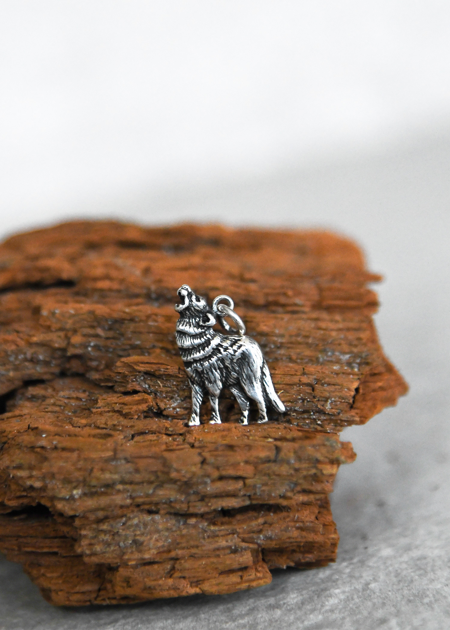 Silver Pendant - Wolf
