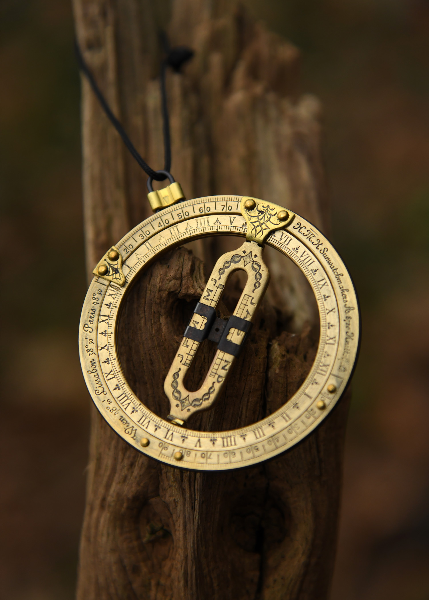 Pocket Sundial, brass