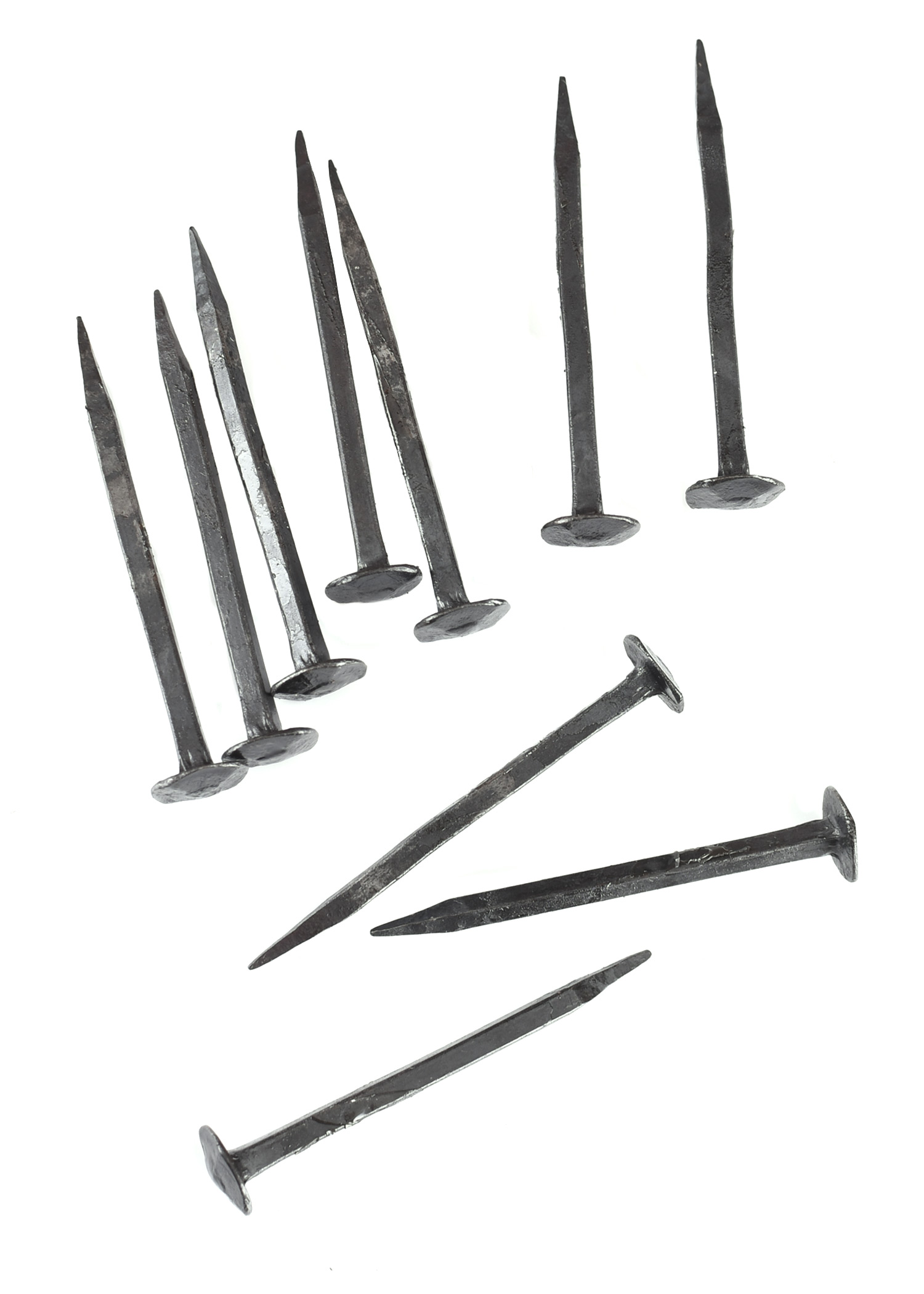 Hand-Forged Nails, 75 mm long, Pack of 10