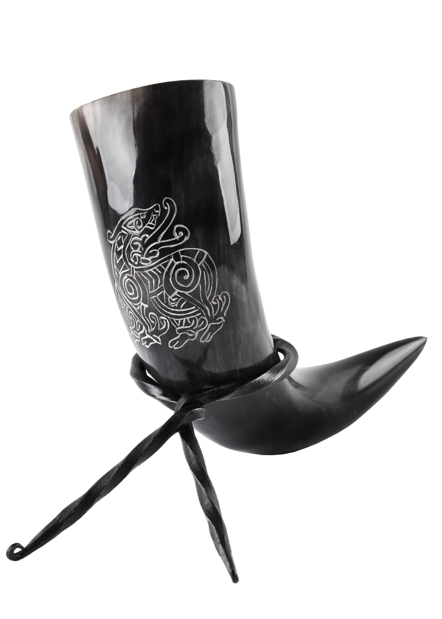 Drinking Horn with Stand - Dragon (Our design! Individual packing in box, 9085)