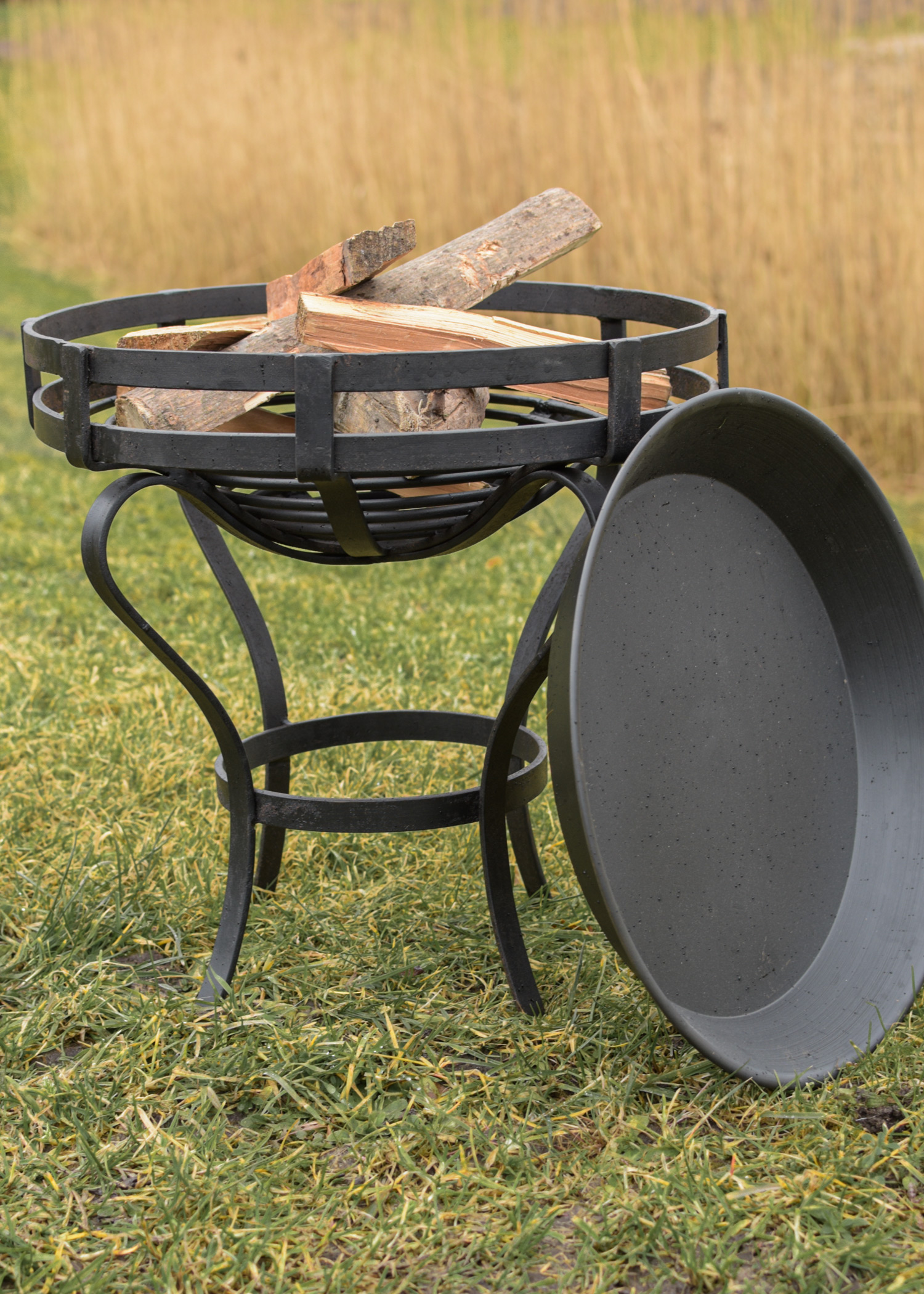 Fire Basket with Collecting Tray, approx. 41 cm