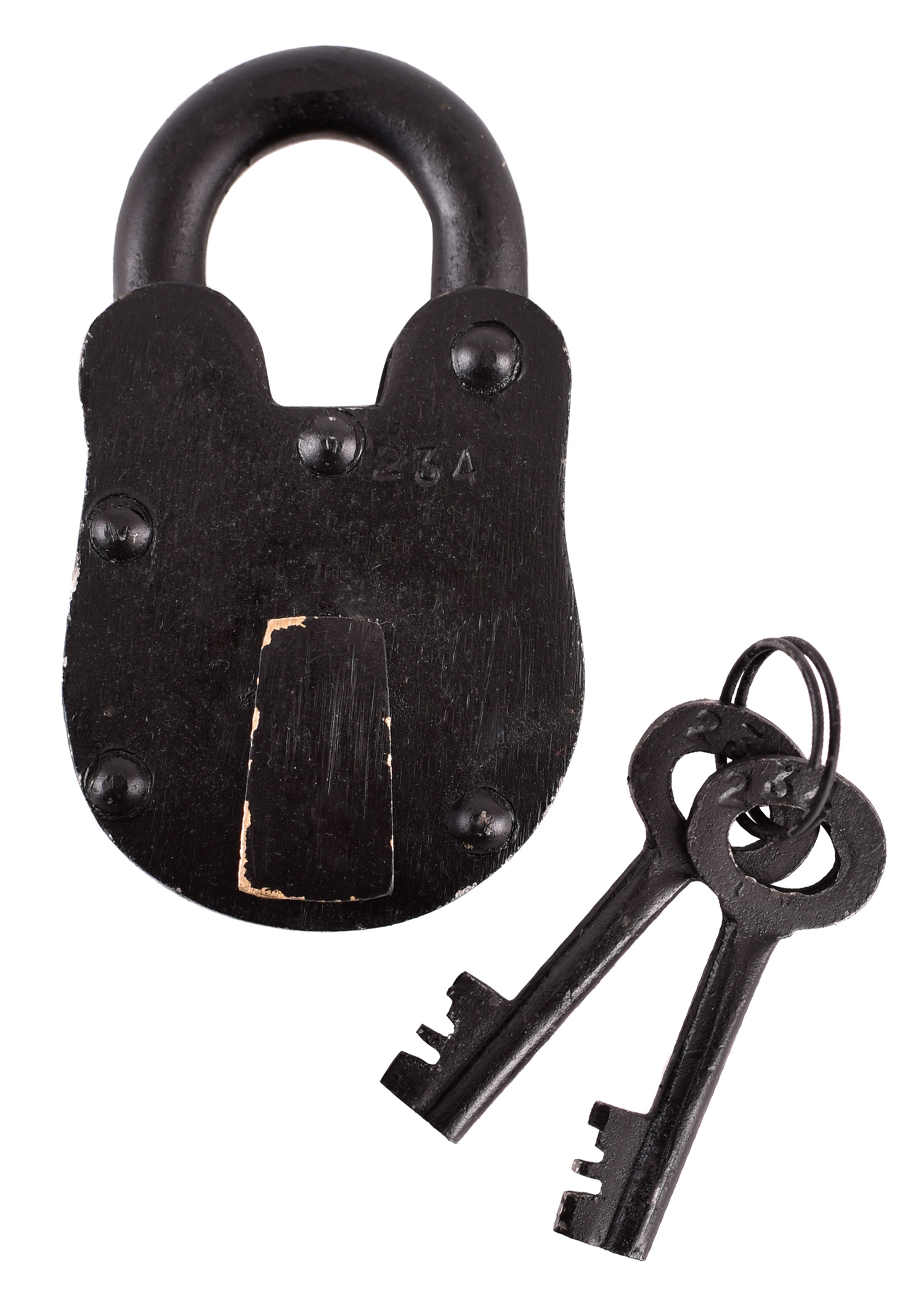Medium-Sized Steel Padlock with 2 Keys