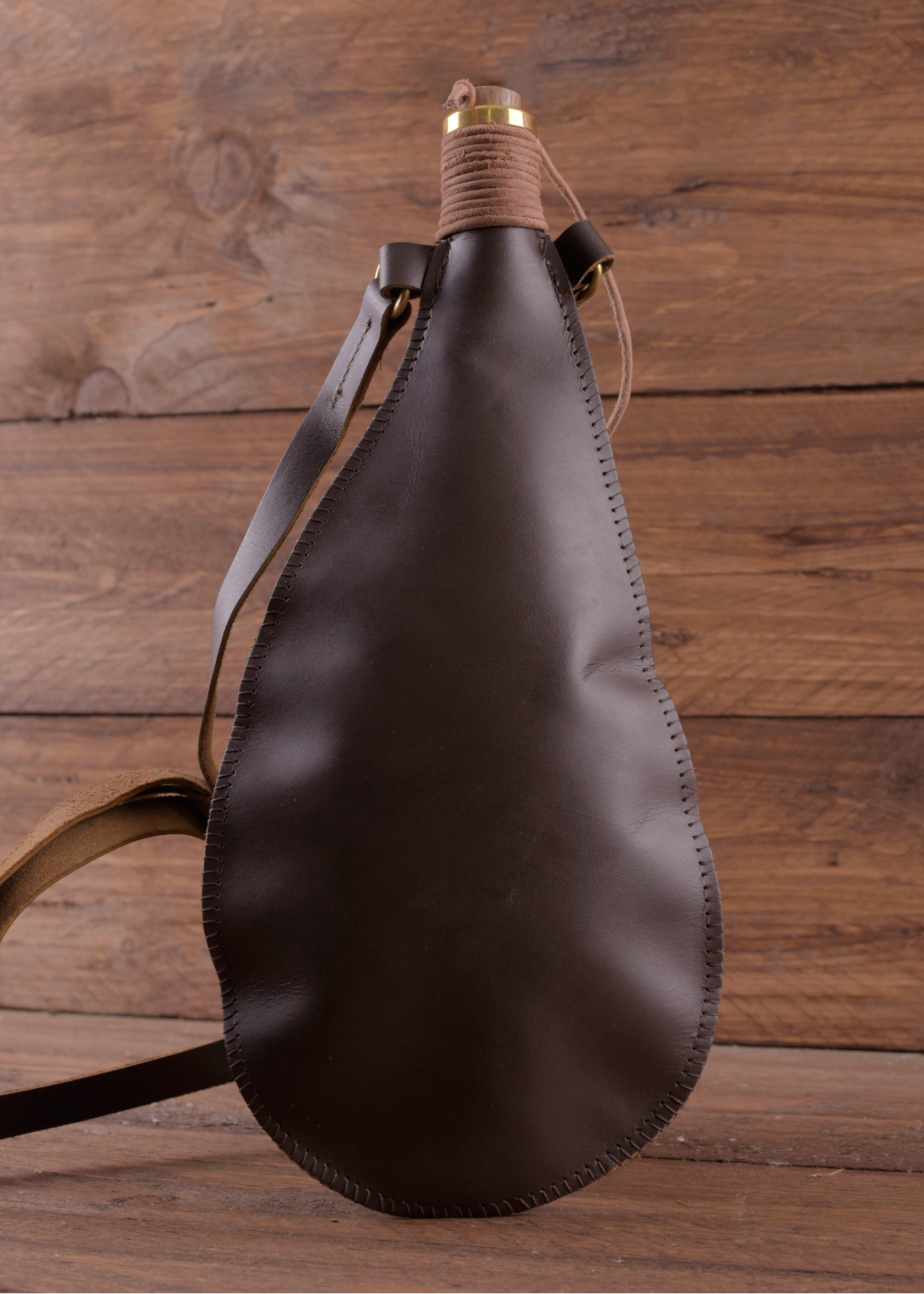 Leather water bottle