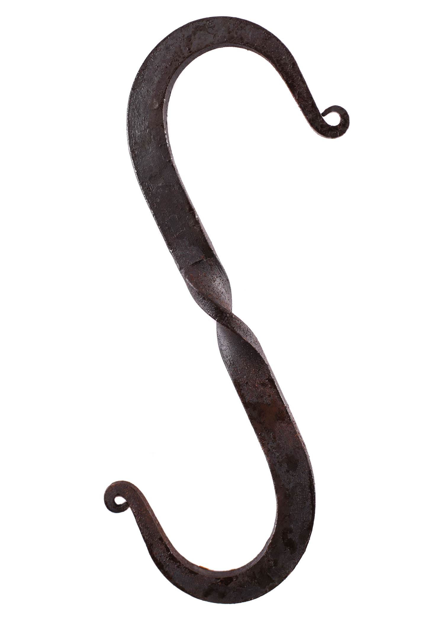 S-Hook, twisted, hand-forged