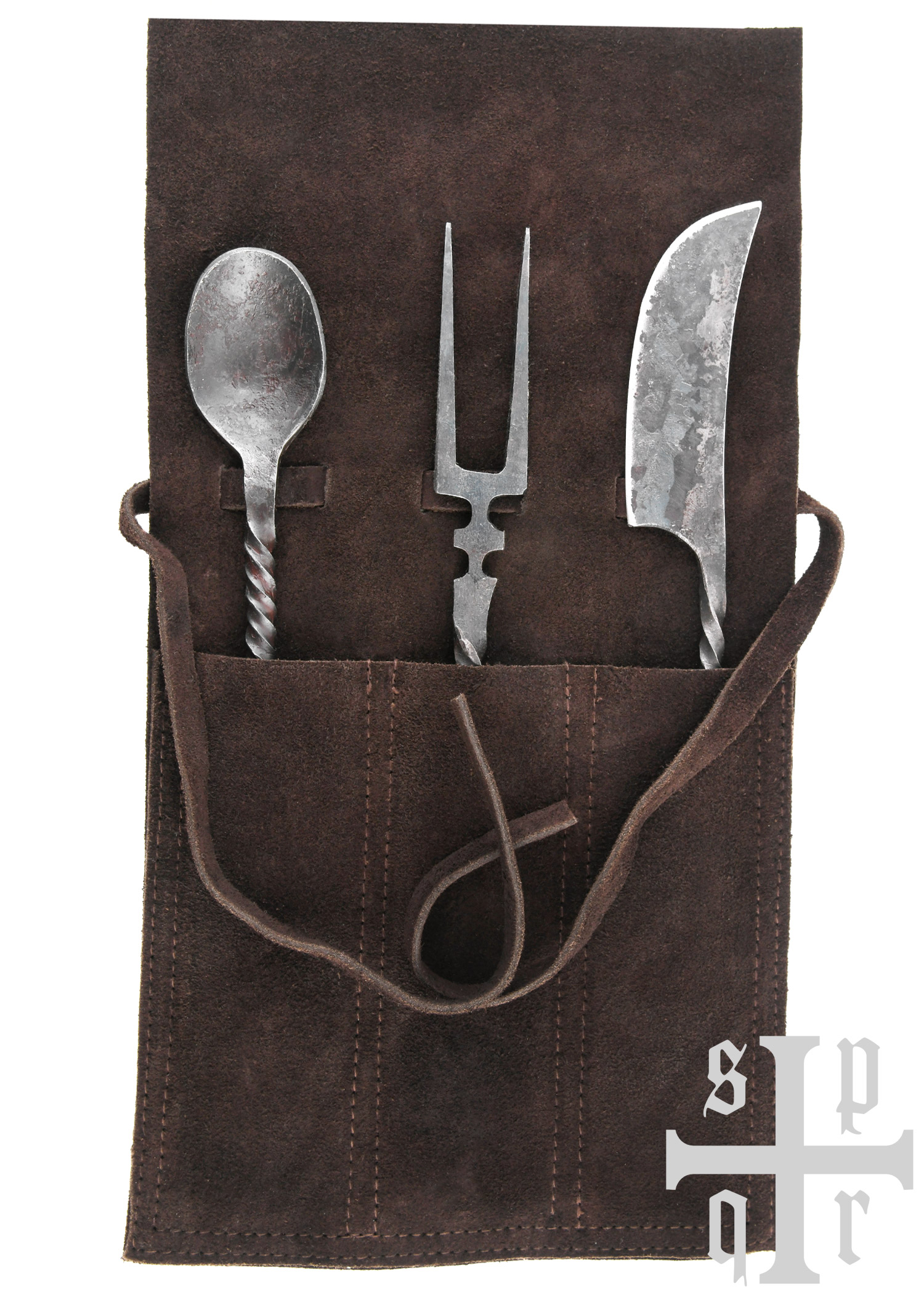 Medieval Cutlery, 3-piece Set, hand-forged