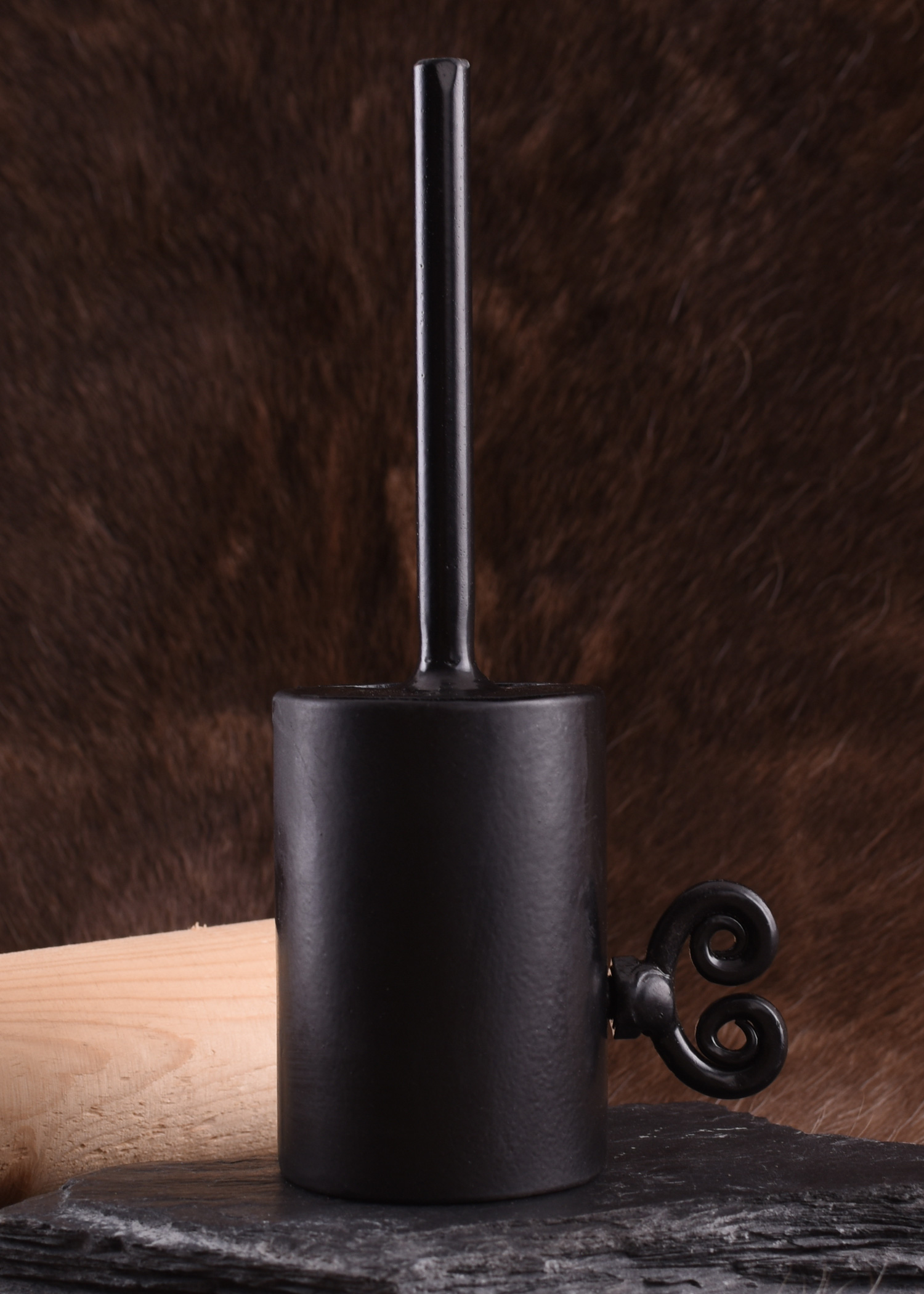 Iron Tent Pole Attachment with Tip and one Screw