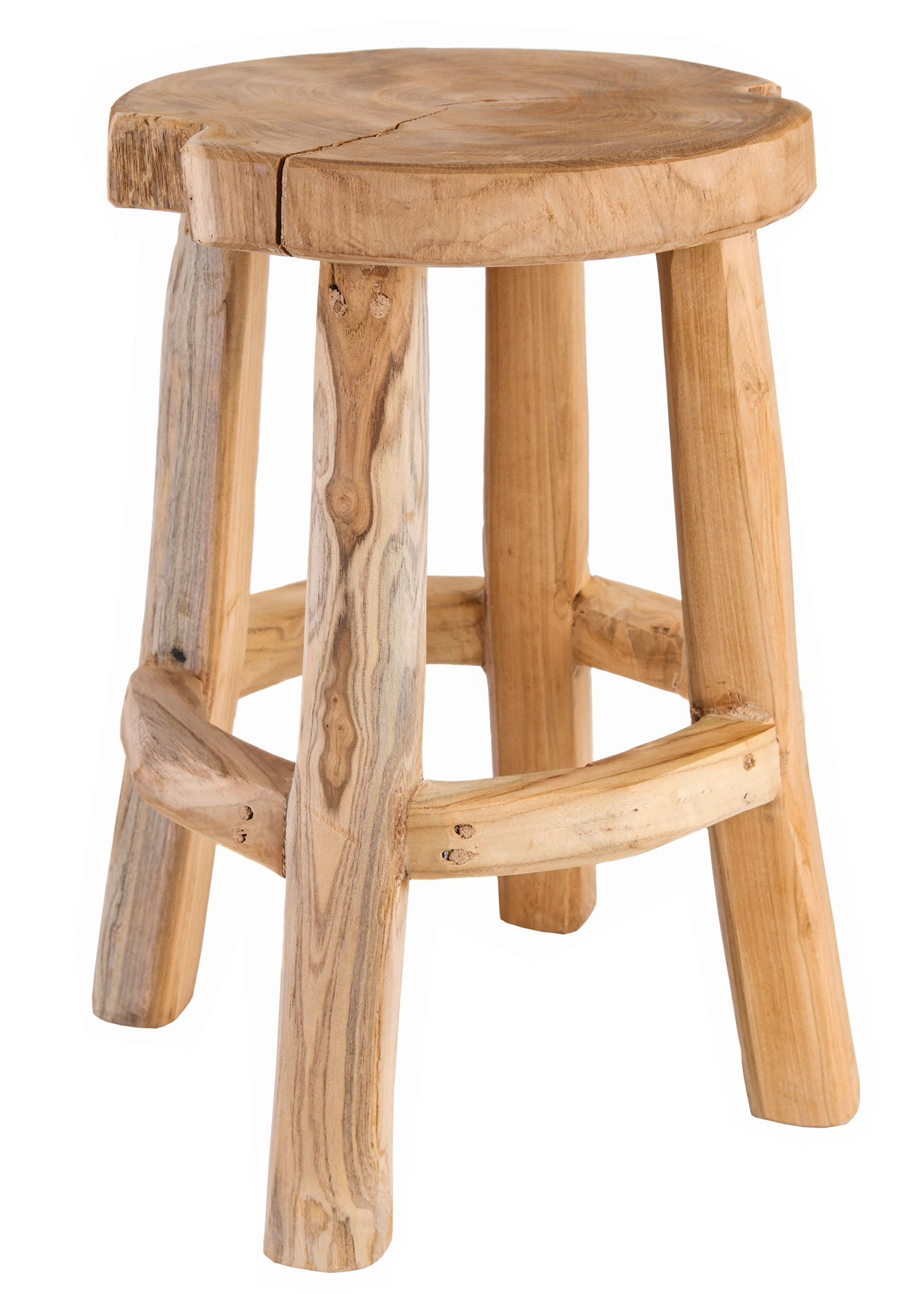 Wooden Stool, approx. 45 cm high