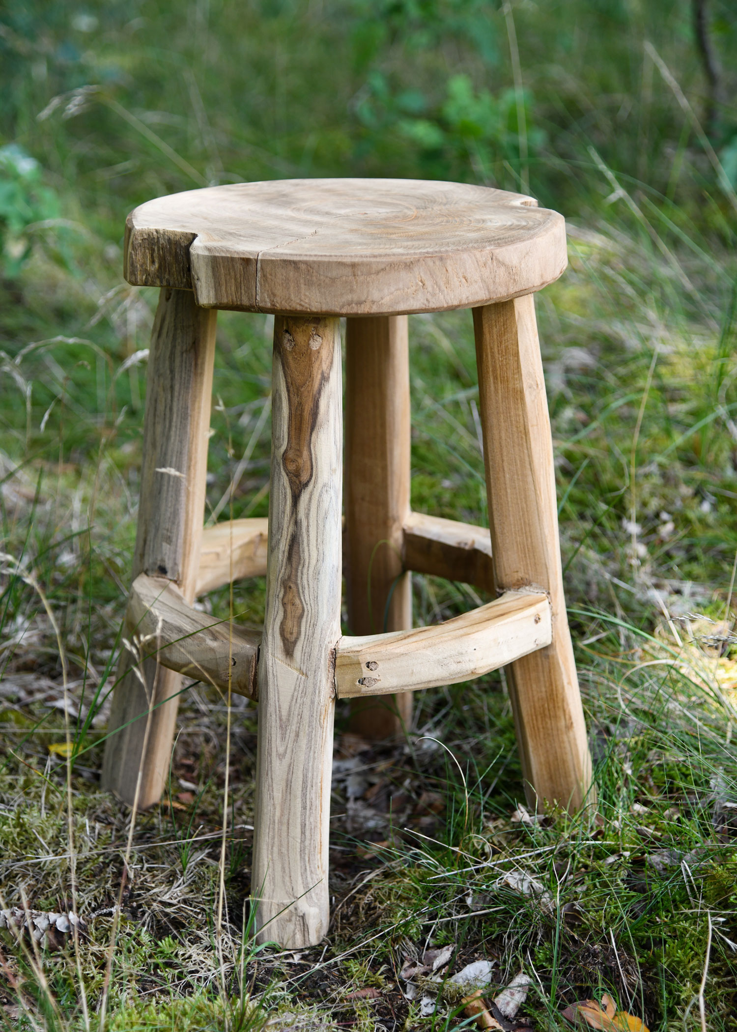 Wooden Stool, approx. 45 cm high