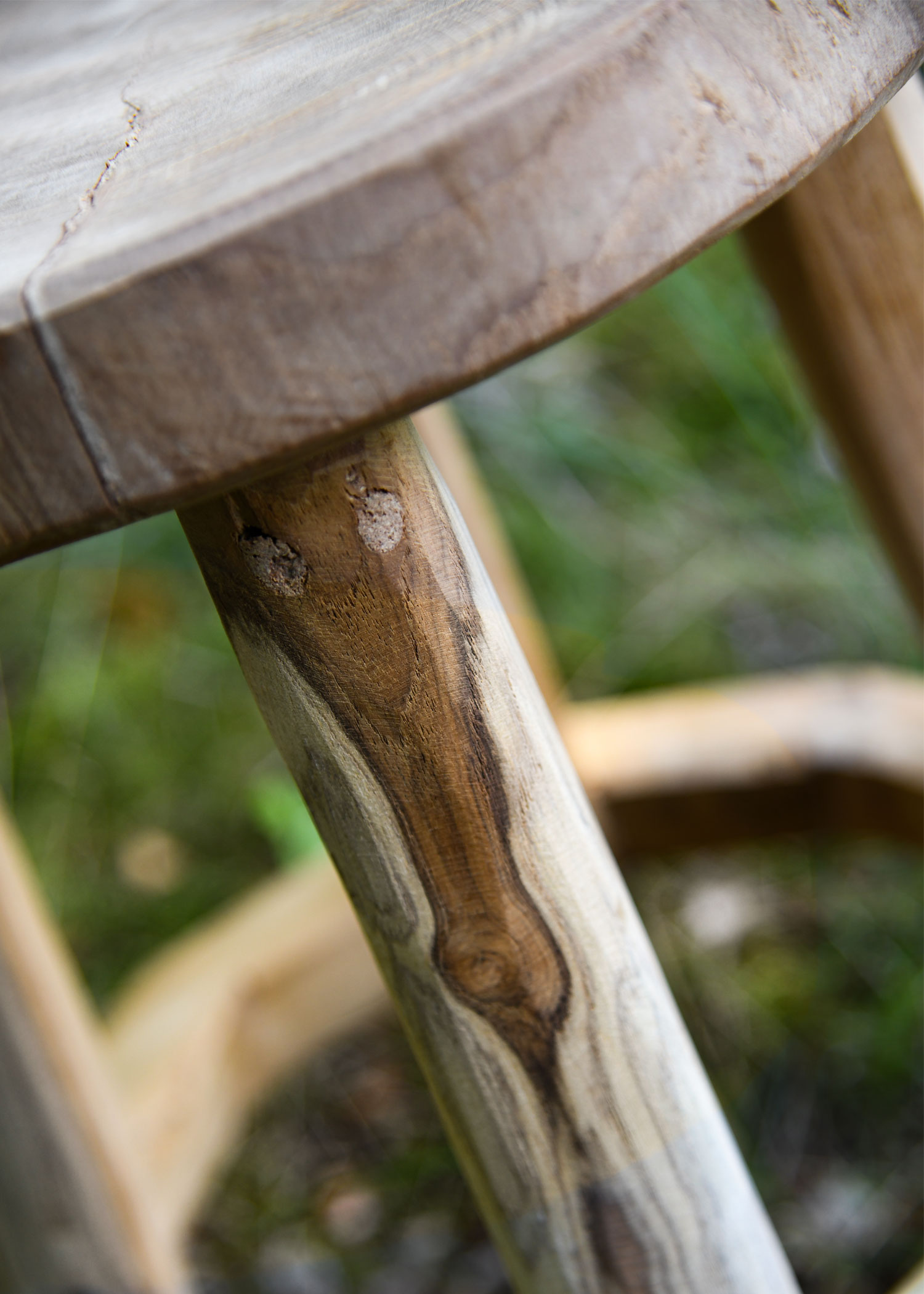 Wooden Stool, approx. 45 cm high