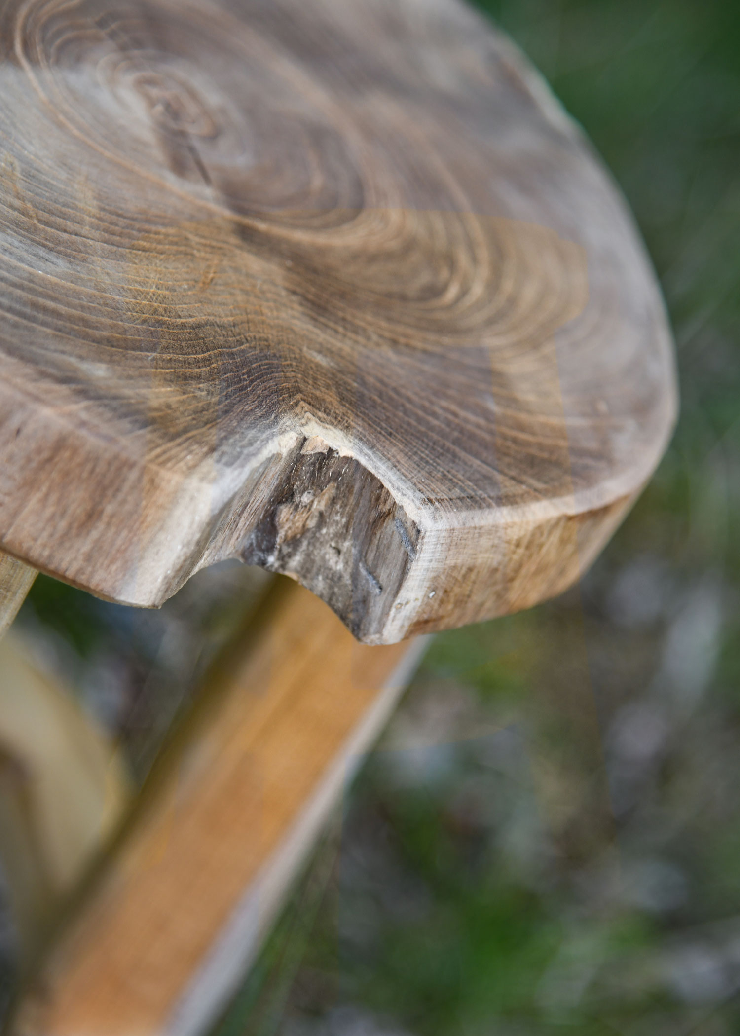 Wooden Stool, approx. 45 cm high