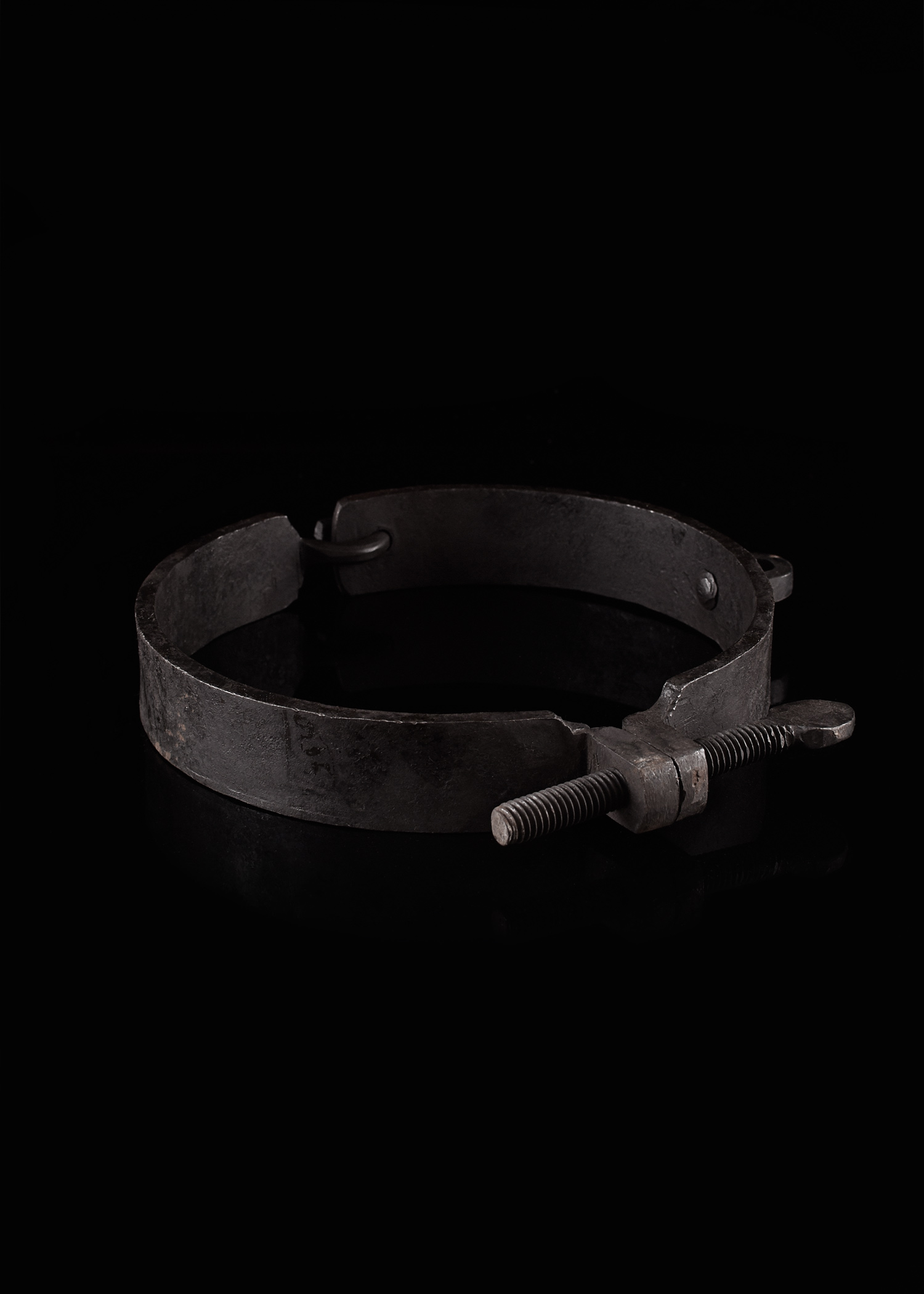 Medieval neck cuffs, hand-forged