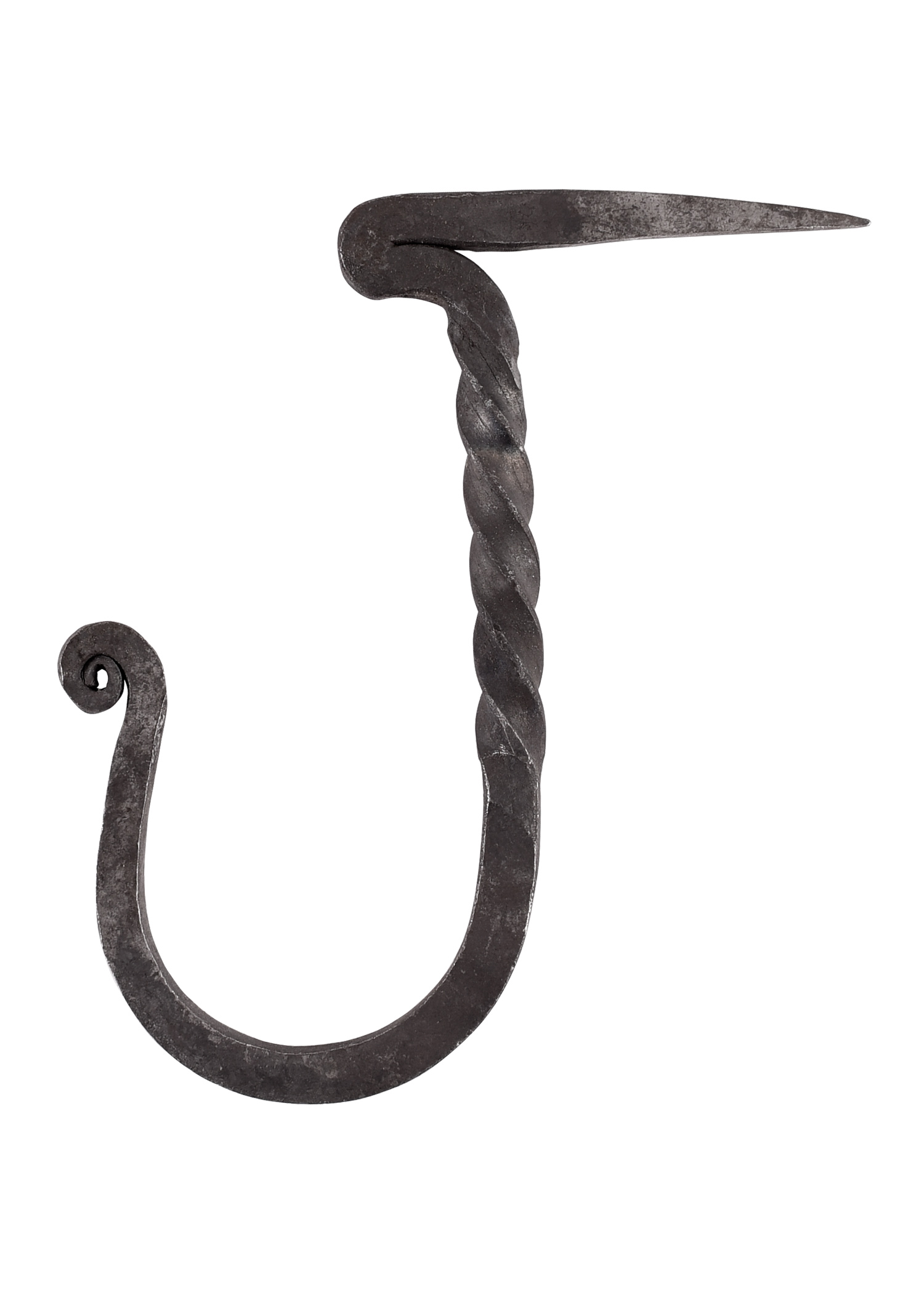 Handforged Wallhook with nail-end, for hammering
