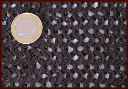 FRW Chainmail Leg Protection/Chausses, 8 mm, flat ring wedge riveted