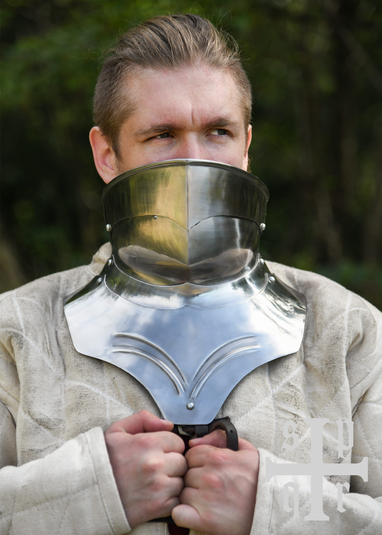 Medieval Gorget, 15th–16th Century, 1.6 mm Steel